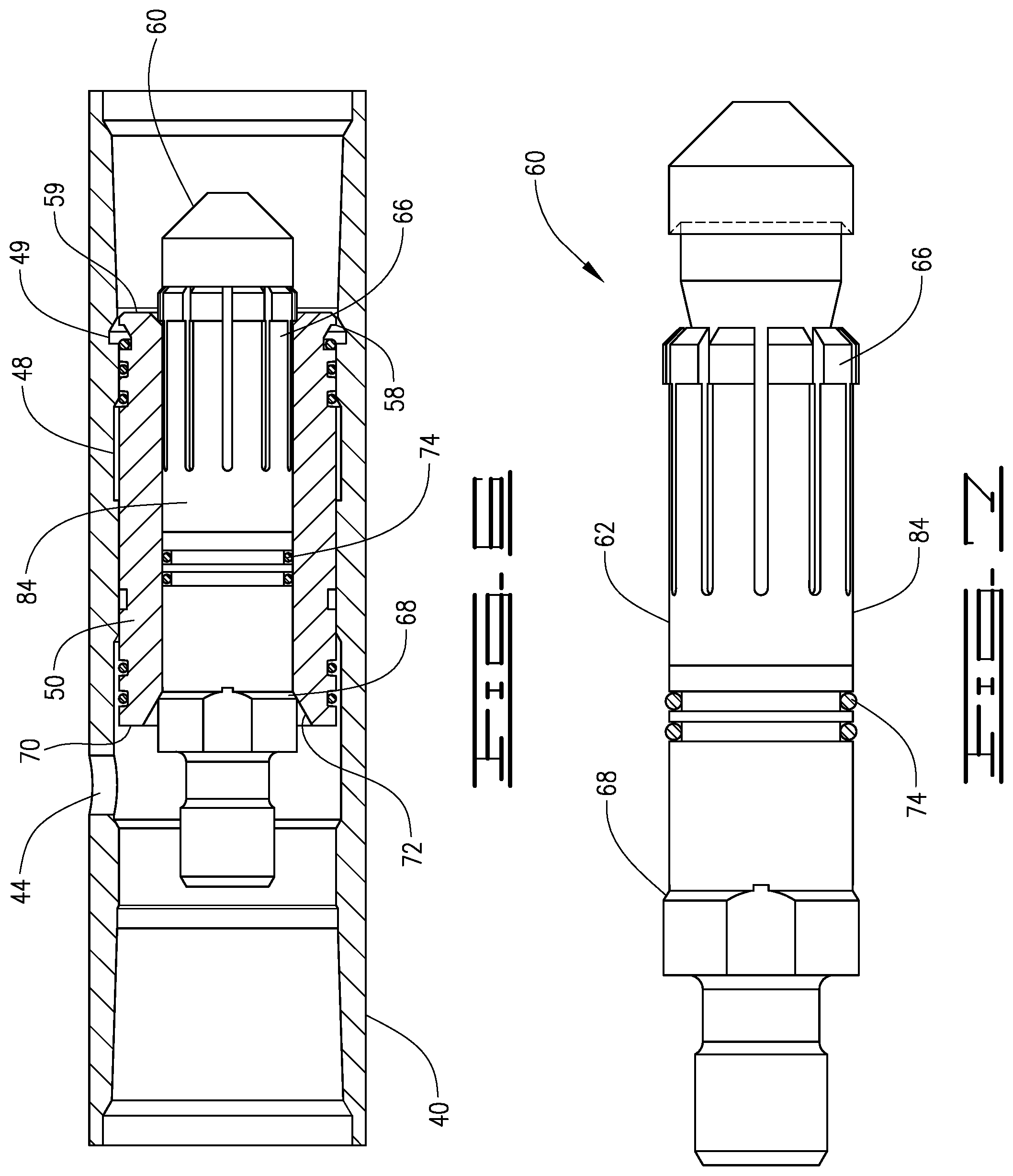 Patent US12590518 Figure 4 – Sleeve and plug system and method