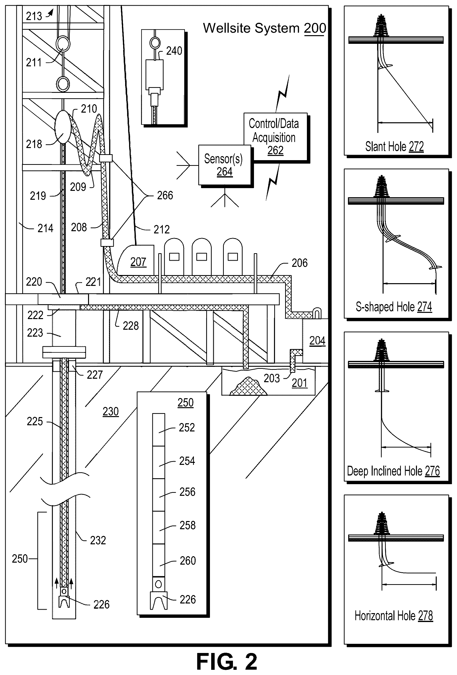 Patent US12590526 Figure 2 – Wellbore drill deviation handling