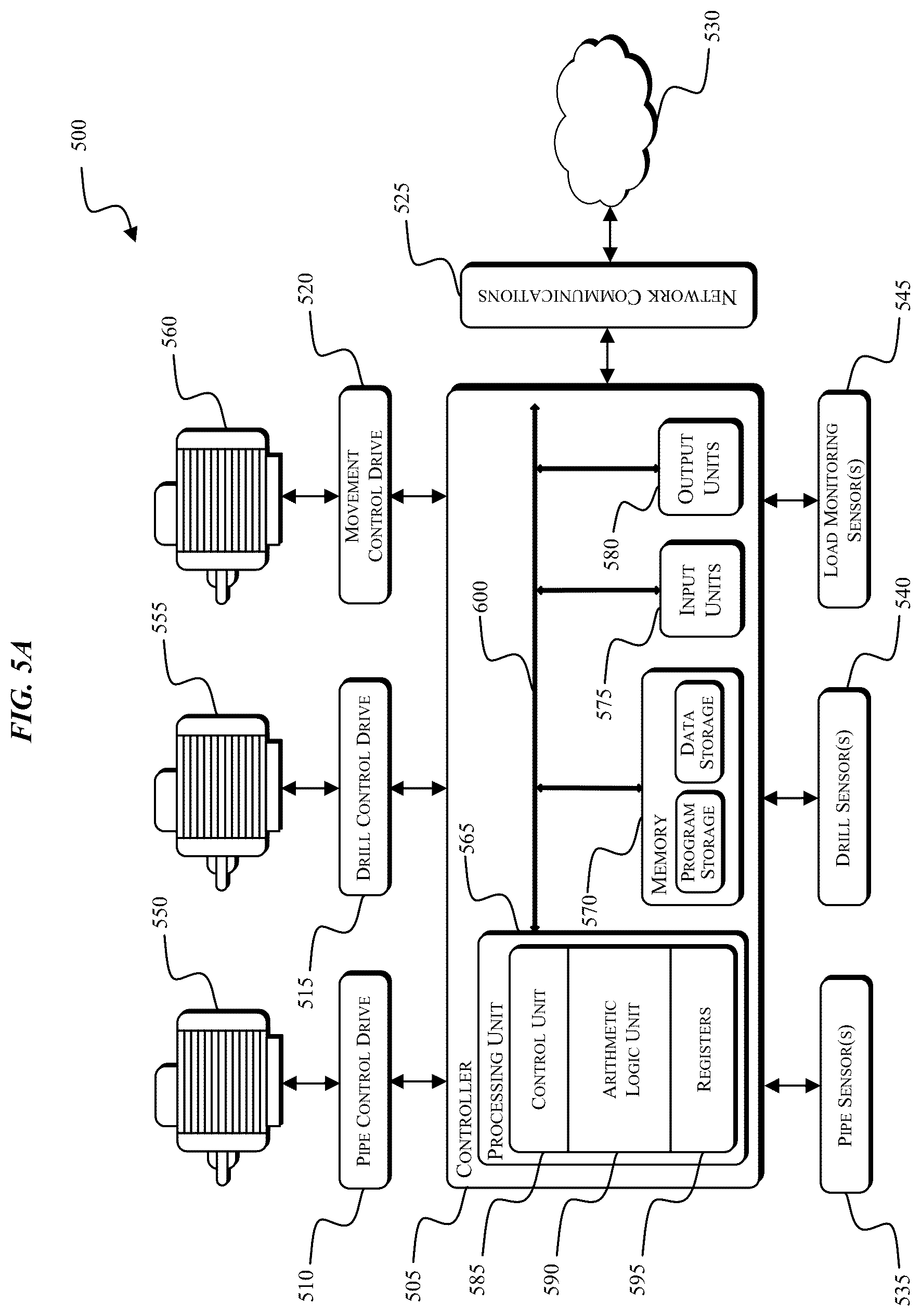 Patent US12590528 Figure 4 – Systems, methods, and devices for controlling the operation of an industrial machine based on a pipe attribute