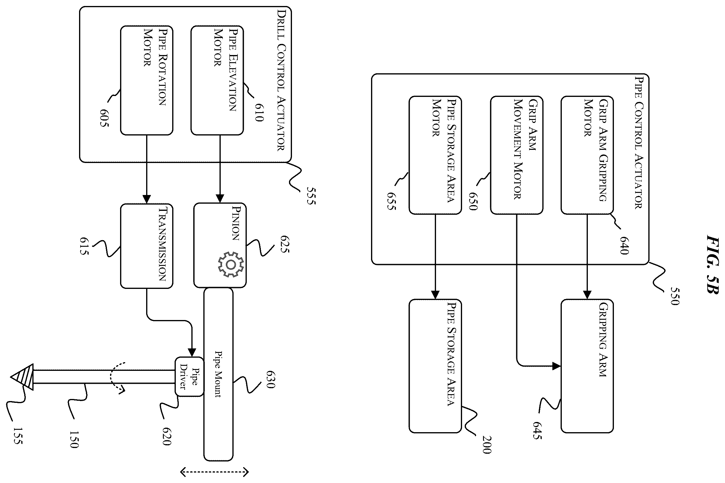 Patent US12590528 Figure 5 – Systems, methods, and devices for controlling the operation of an industrial machine based on a pipe attribute