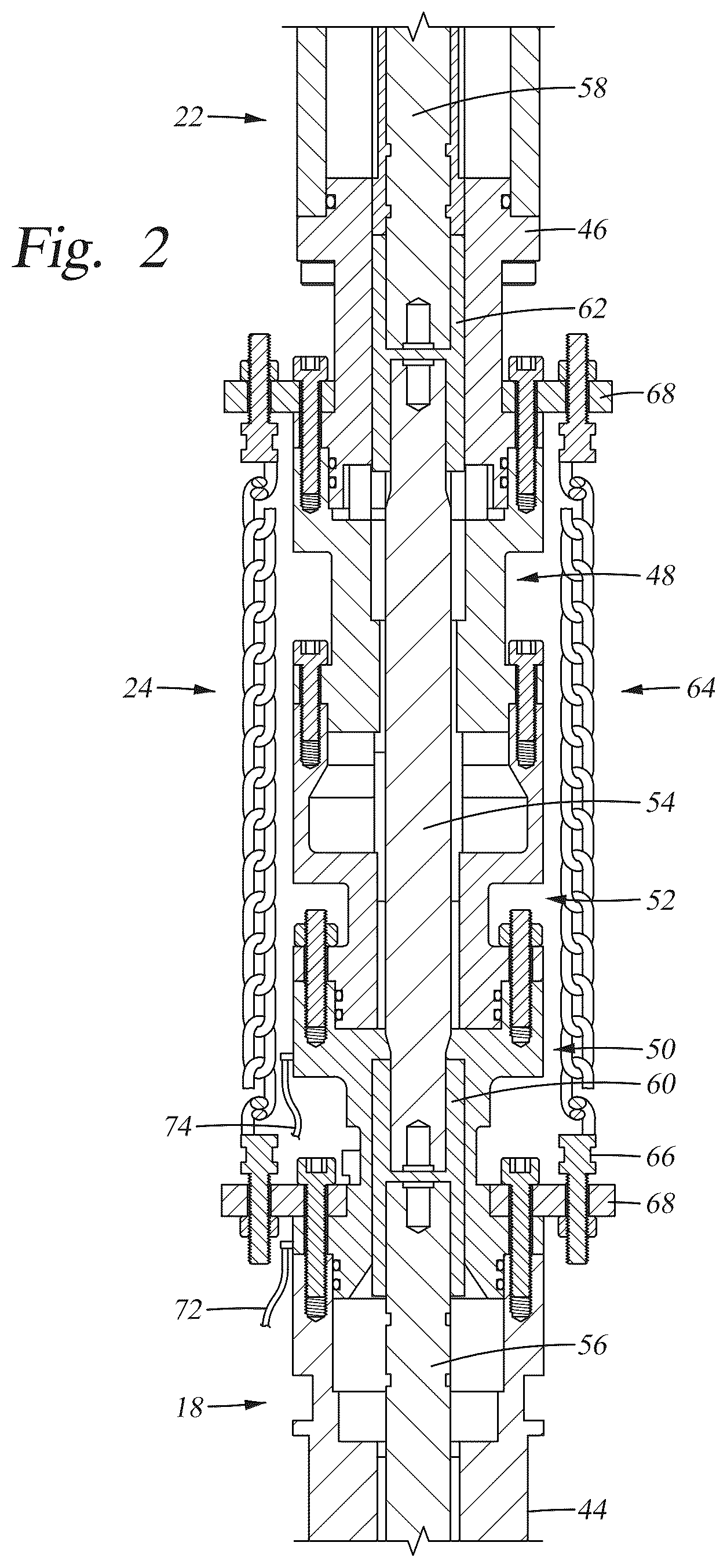 Patent US12590530 Figure 2 – Regenerative dynamometer for use with an electrical submersible pump