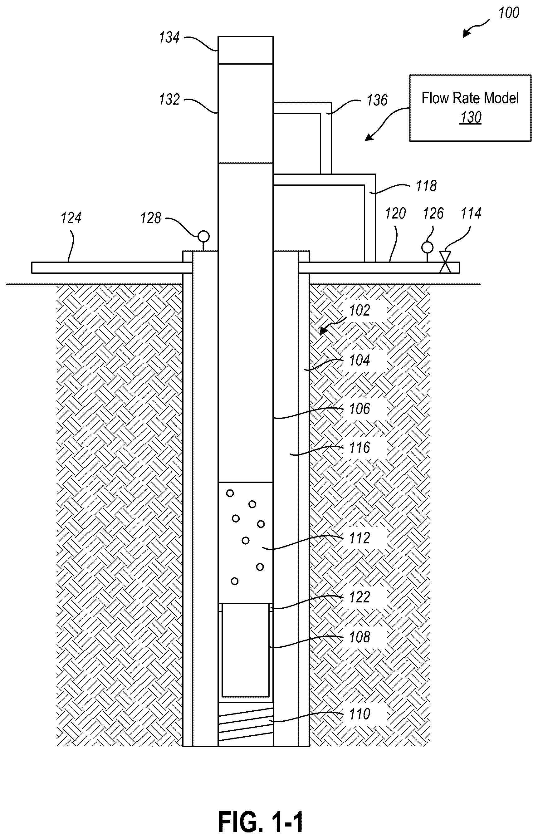 Patent US12590532 — Devices, systems, and methods for estimating flow rates in a plunger lift system — Figure 1