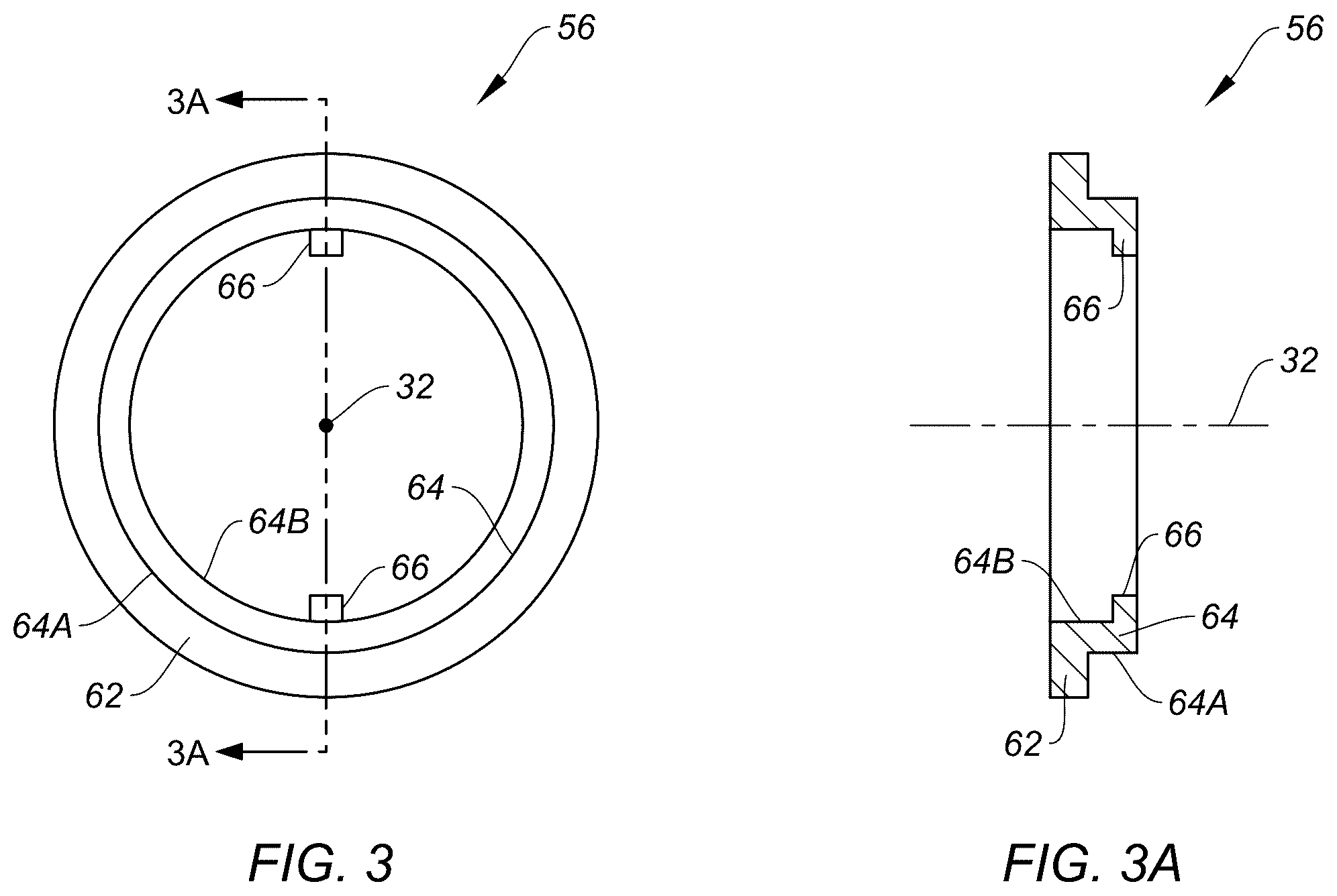 Patent US12590543 Figure 3 – Gas turbine engine with shaft retention system