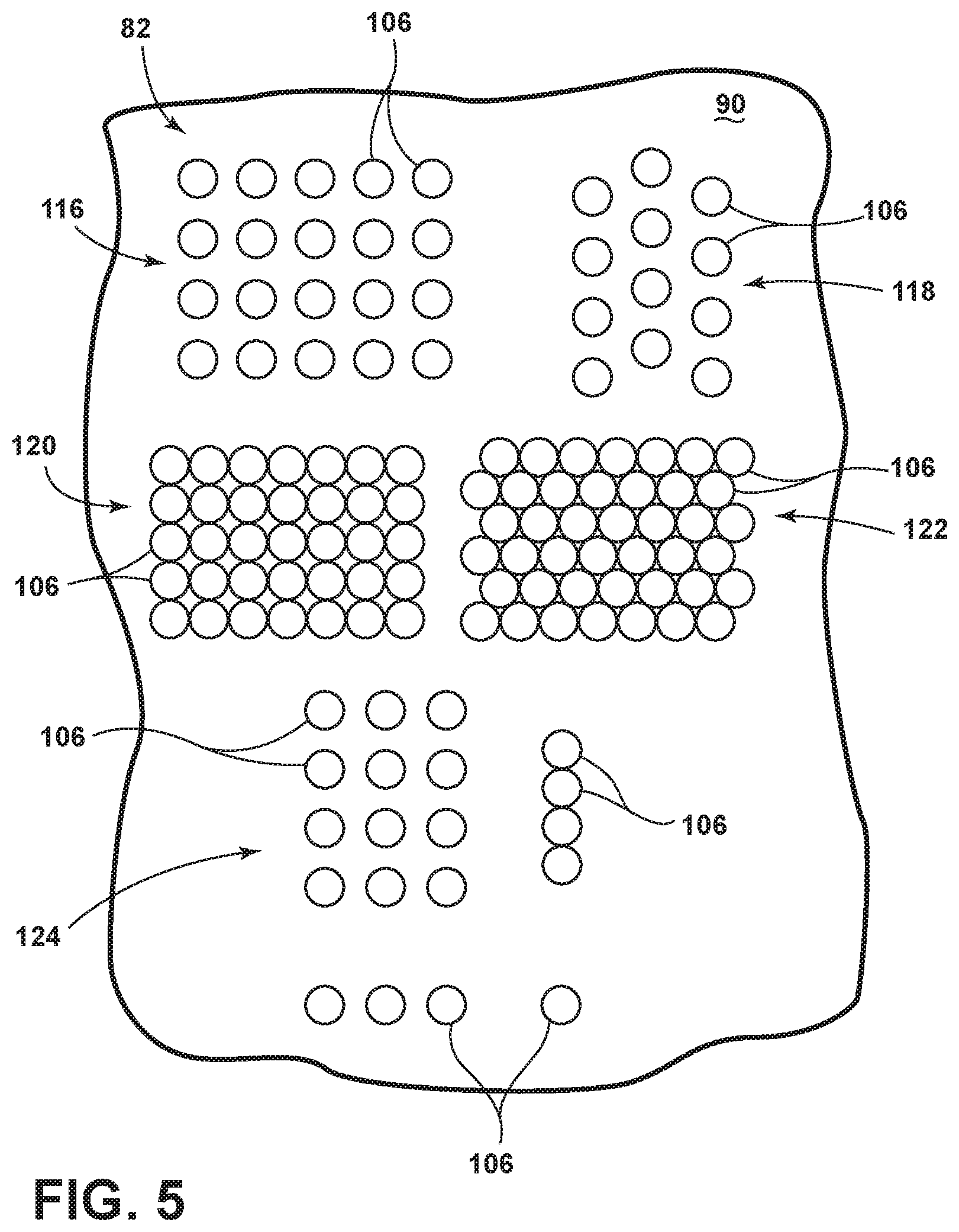 Patent US12590546 Figure 5 – Engine component assembly with a cooling aperture