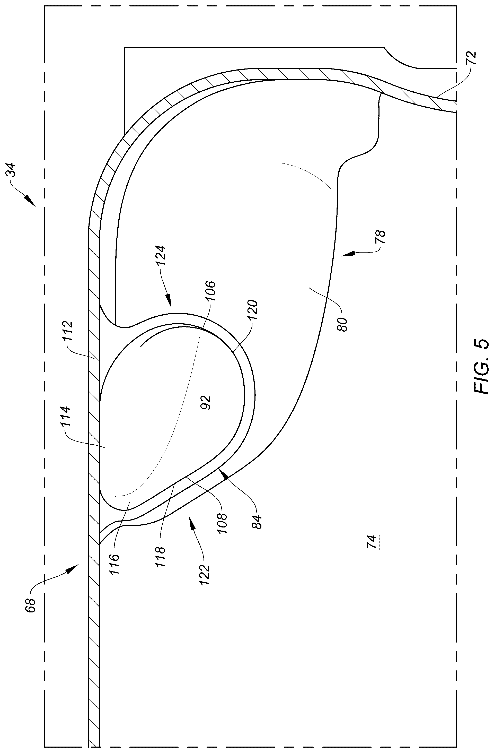 Patent US12590551 Figure 5 – Oil tank return for an aircraft engine oil system
