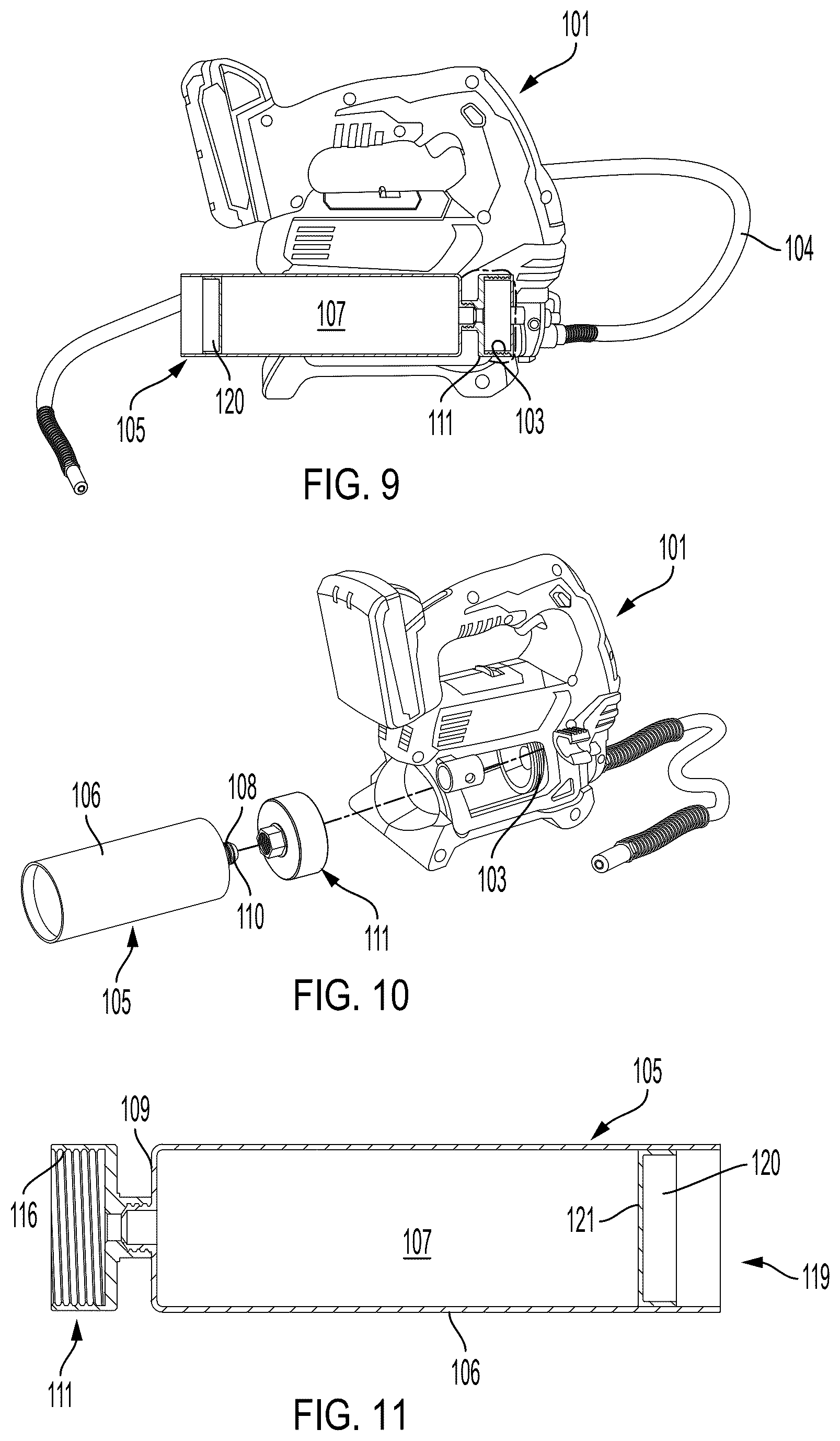 Patent US12590552 Figure 5 – Grease dispensing system