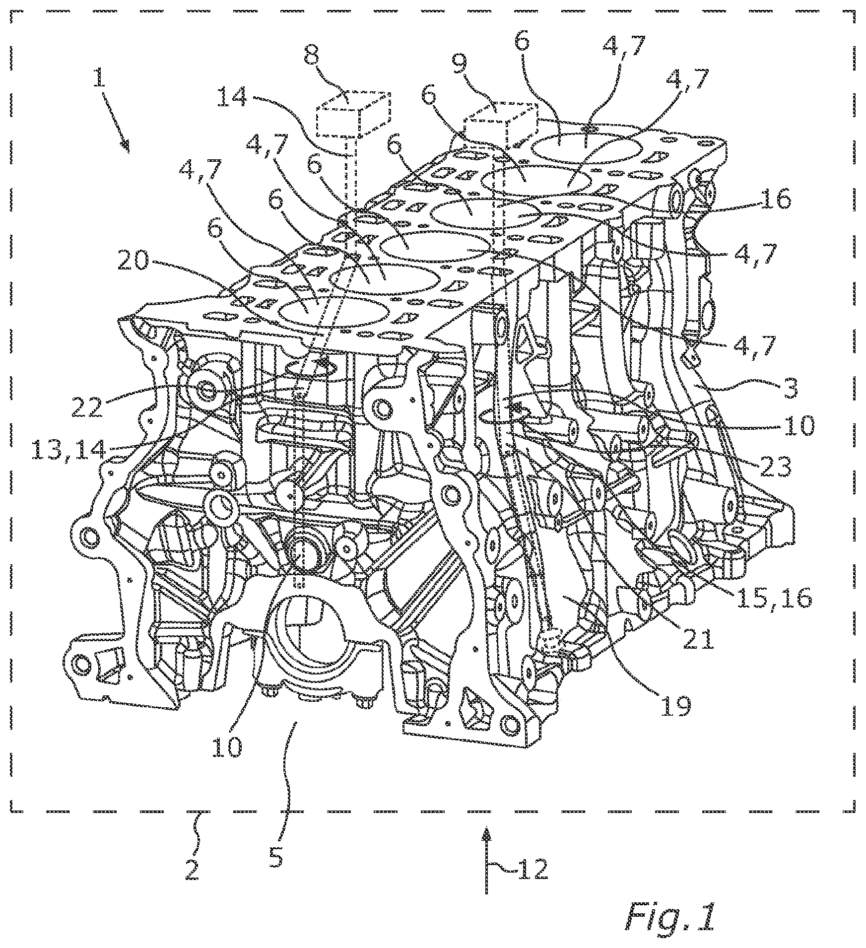 Patent US12590553 Figure 1 – Internal combustion engine for a motor vehicle, motor vehicle, and method