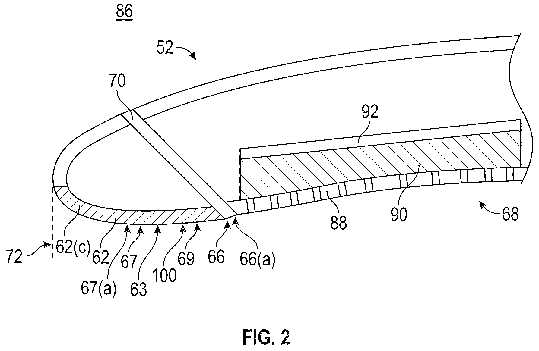 Patent US12590559 Figure 2 – Nacelle inlet duct for a ducted fan engine