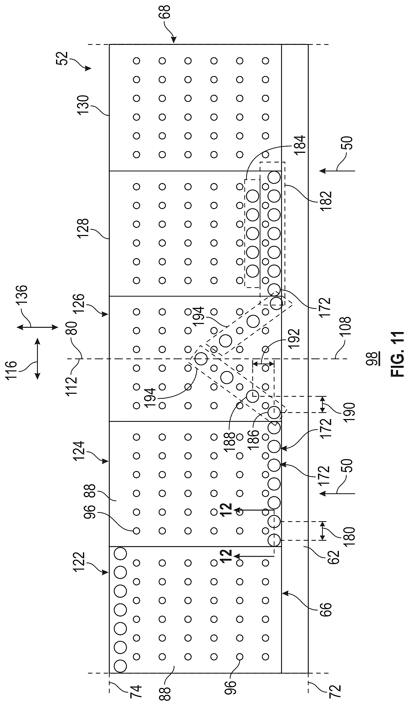 Patent US12590559 Figure 10 – Nacelle inlet duct for a ducted fan engine