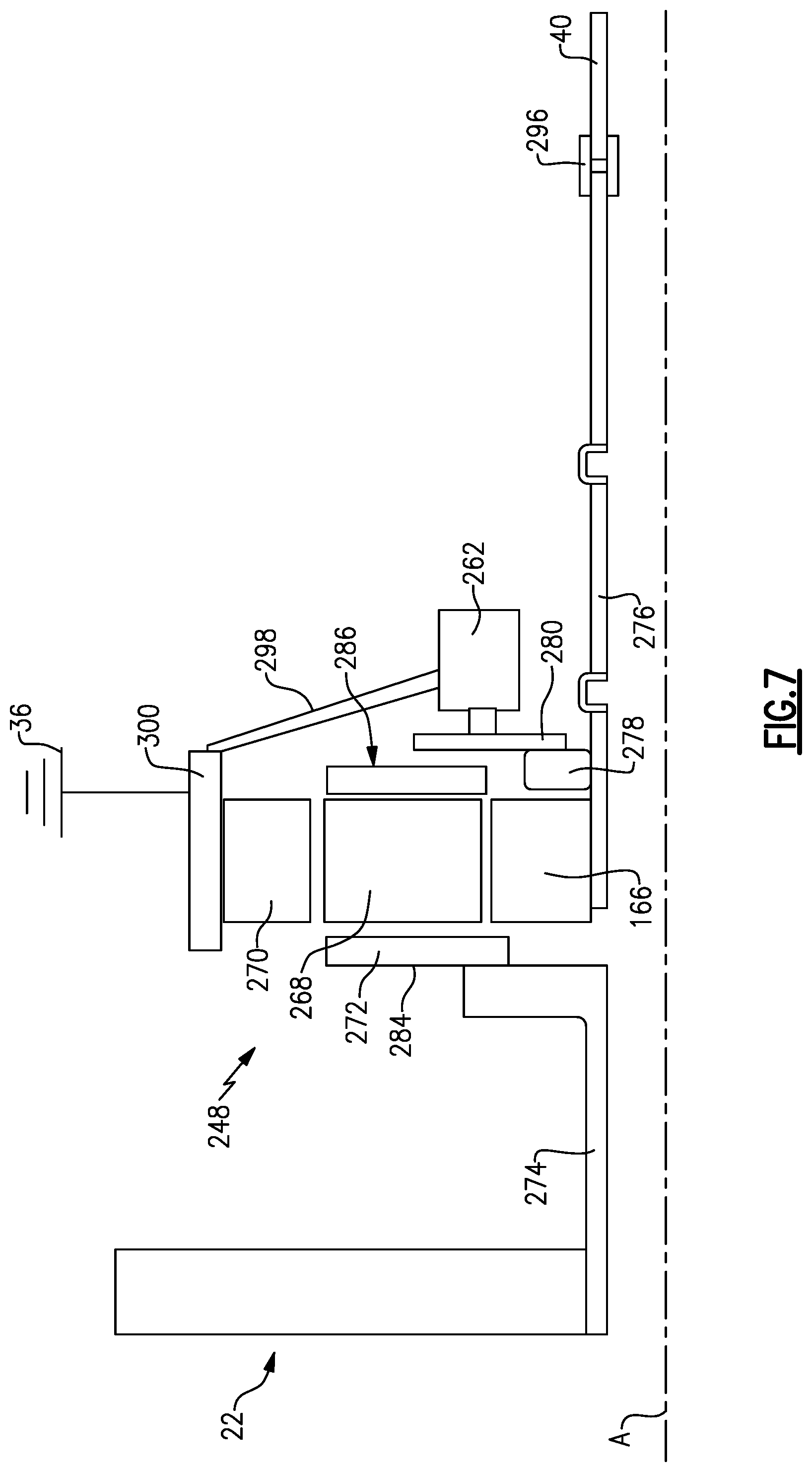 Patent US12590562 Figure 5 – Component mounting and drive in a geared turbofan architecture