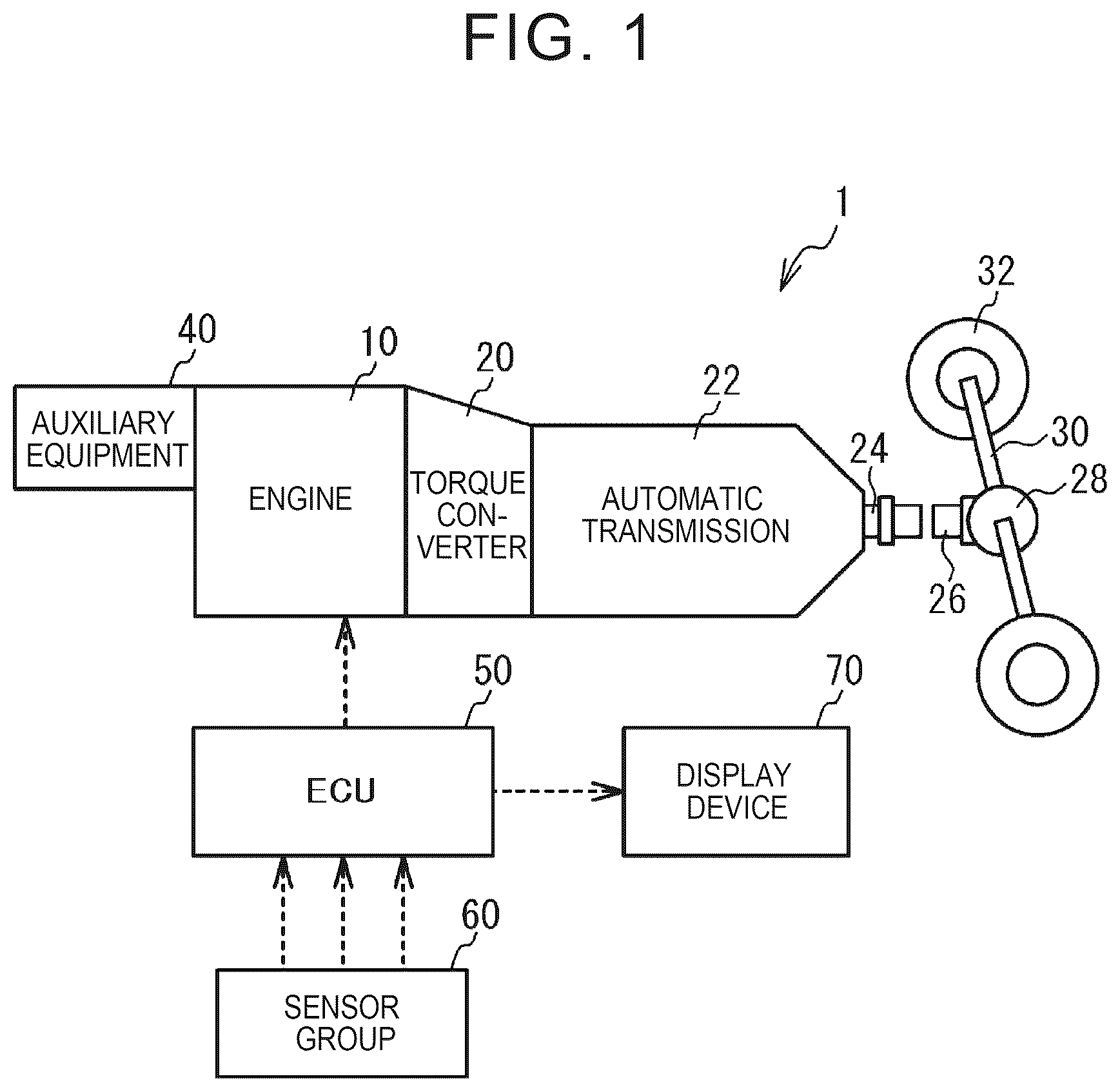 Patent US12590563 Figure 1 – Vehicle