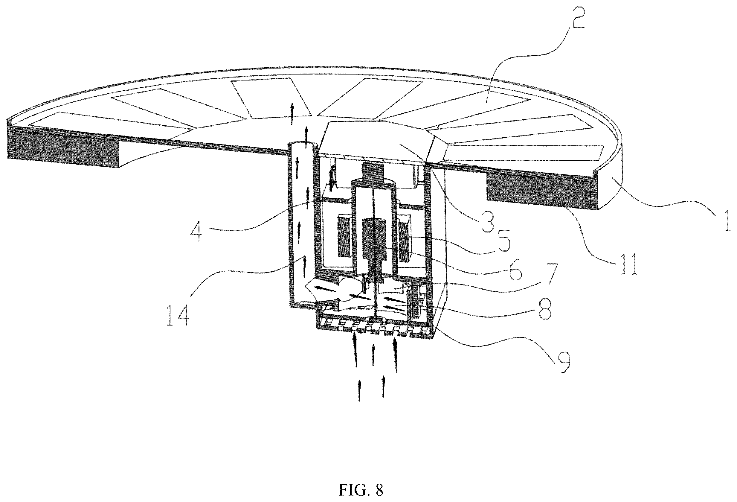 Patent US12590576 Figure 8 – Integrated solar fountain, and manufacturing and assembly method therefor