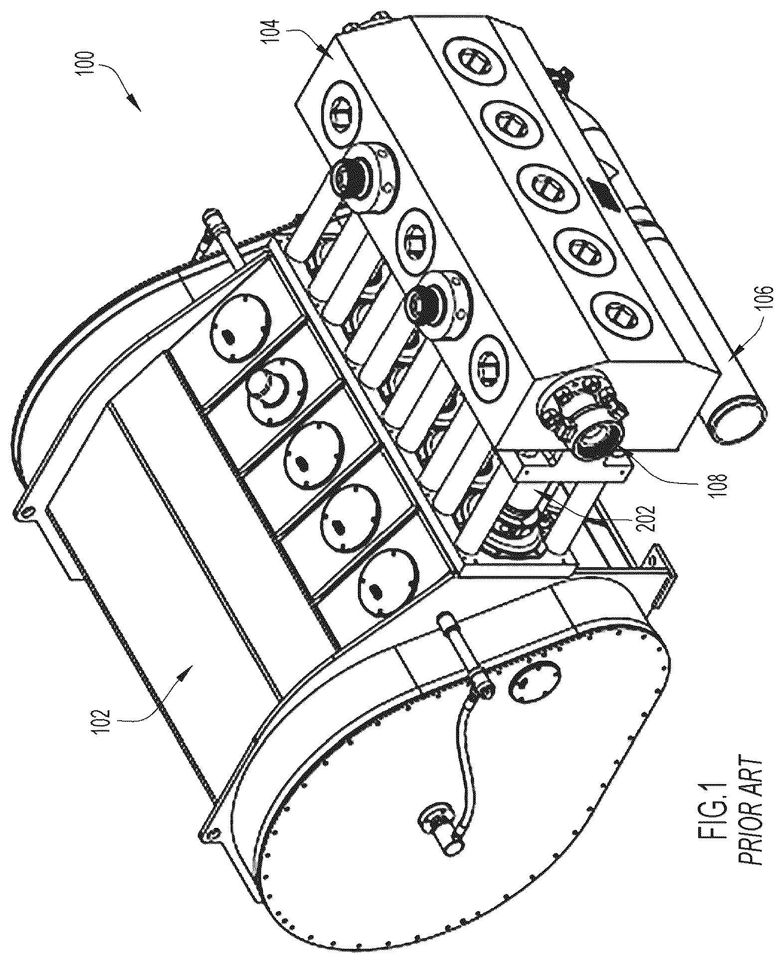 Patent US12590578 Figure 1 – Fluid end with transition surface geometry