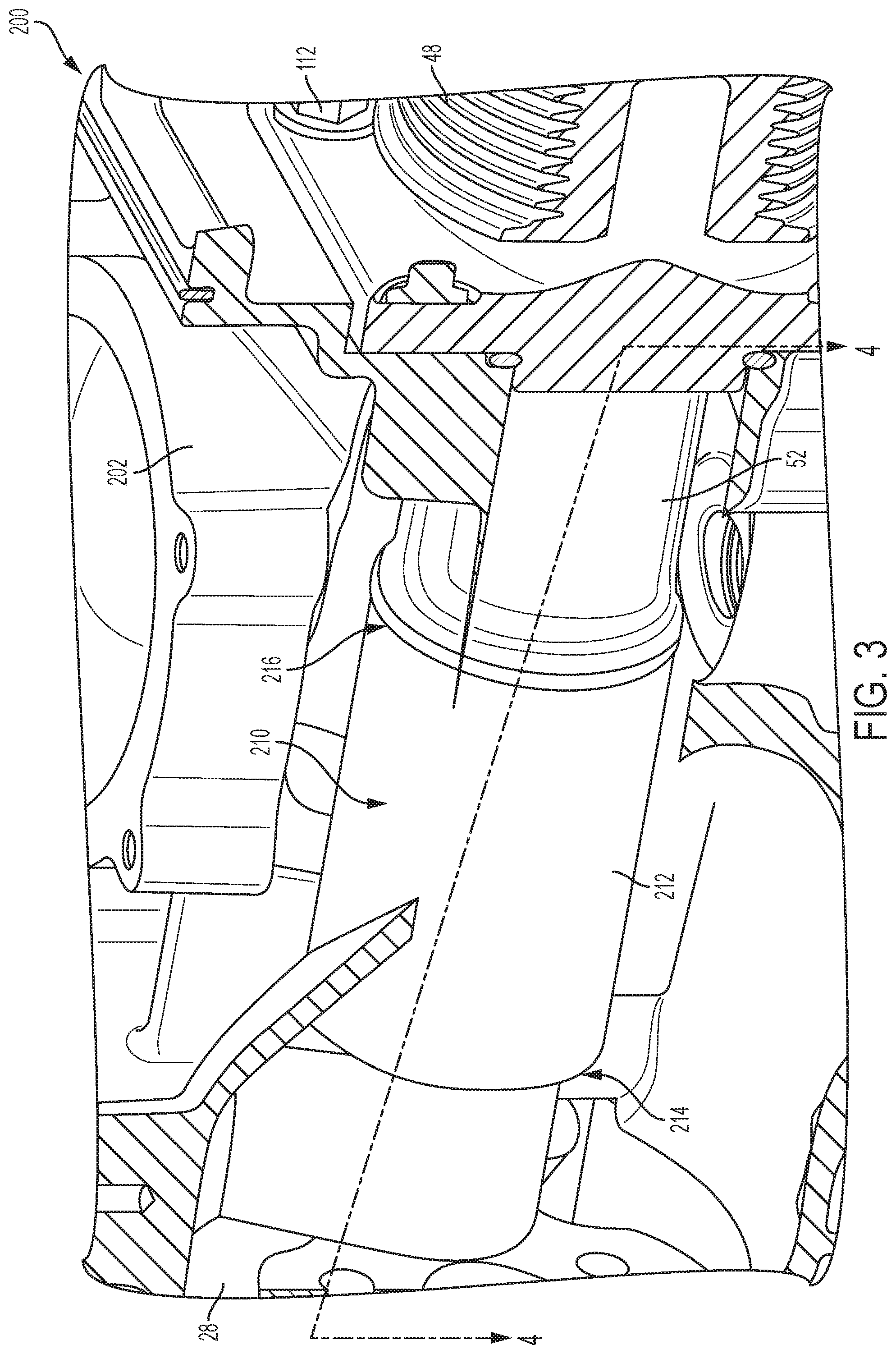 Patent US12590585 Figure 3 – Cartridge style front cover and coupling cavity sleeve for automotive supercharger