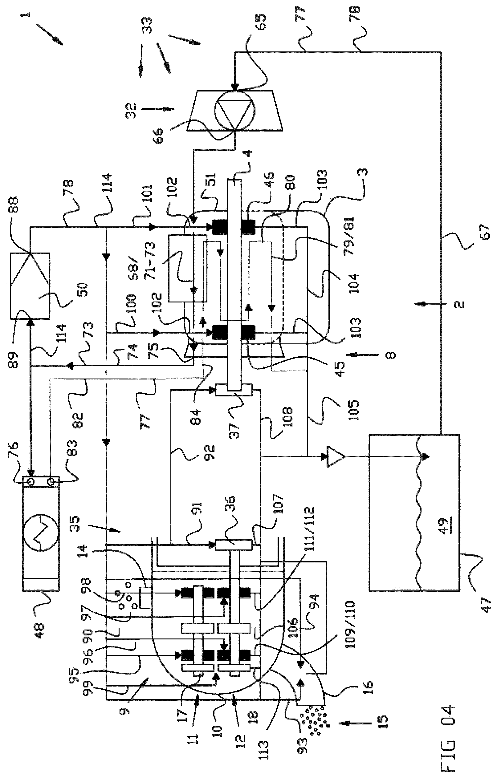 Patent US12590586 Figure 3 – Compressor assembly comprising a motor driving one or more compressor rotors and method for fabricating a housing part of such a compressor assembly