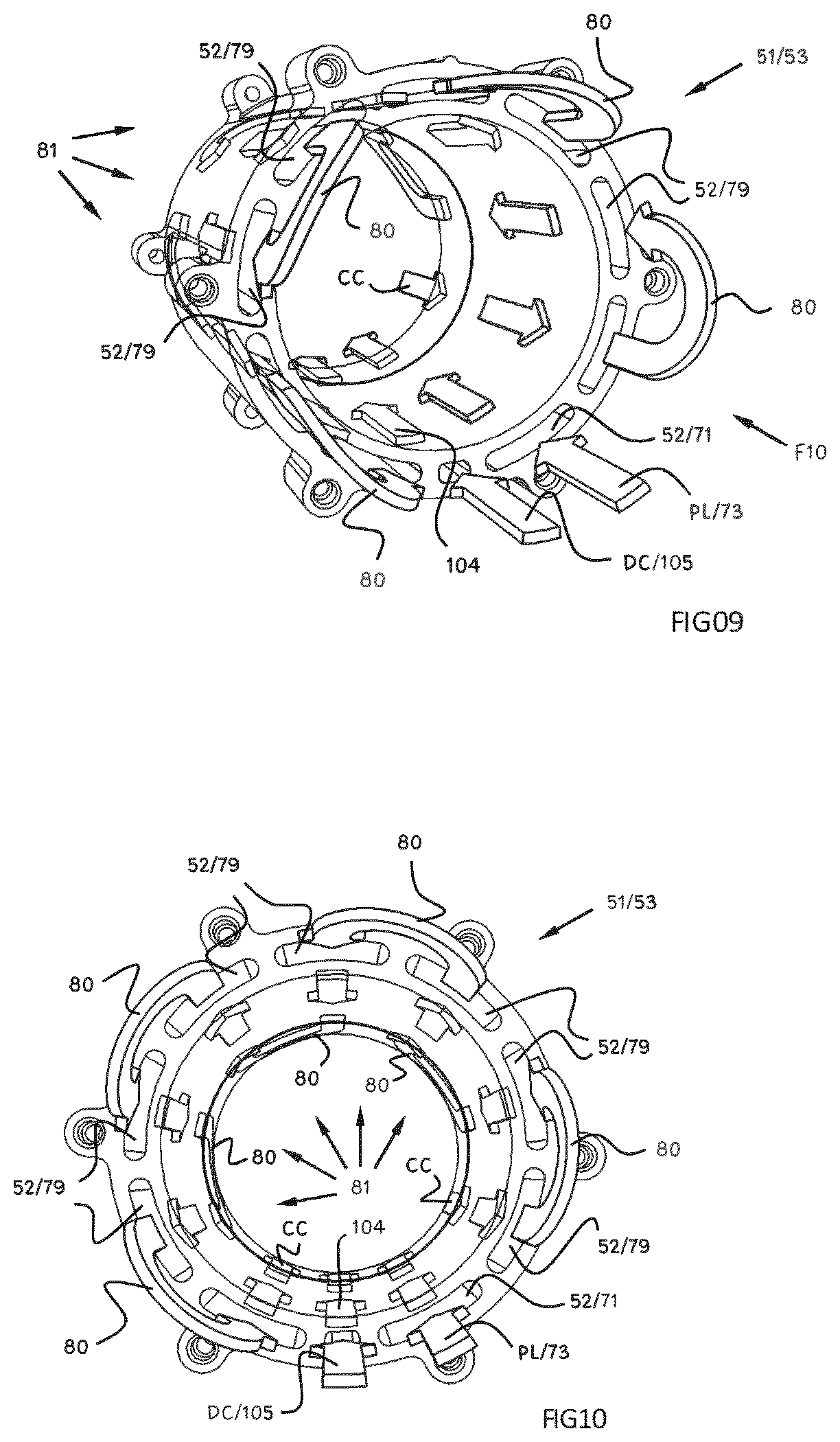 Patent US12590586 Figure 6 – Compressor assembly comprising a motor driving one or more compressor rotors and method for fabricating a housing part of such a compressor assembly