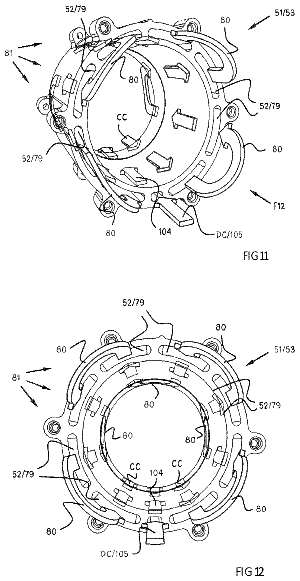 Patent US12590586 Figure 7 – Compressor assembly comprising a motor driving one or more compressor rotors and method for fabricating a housing part of such a compressor assembly