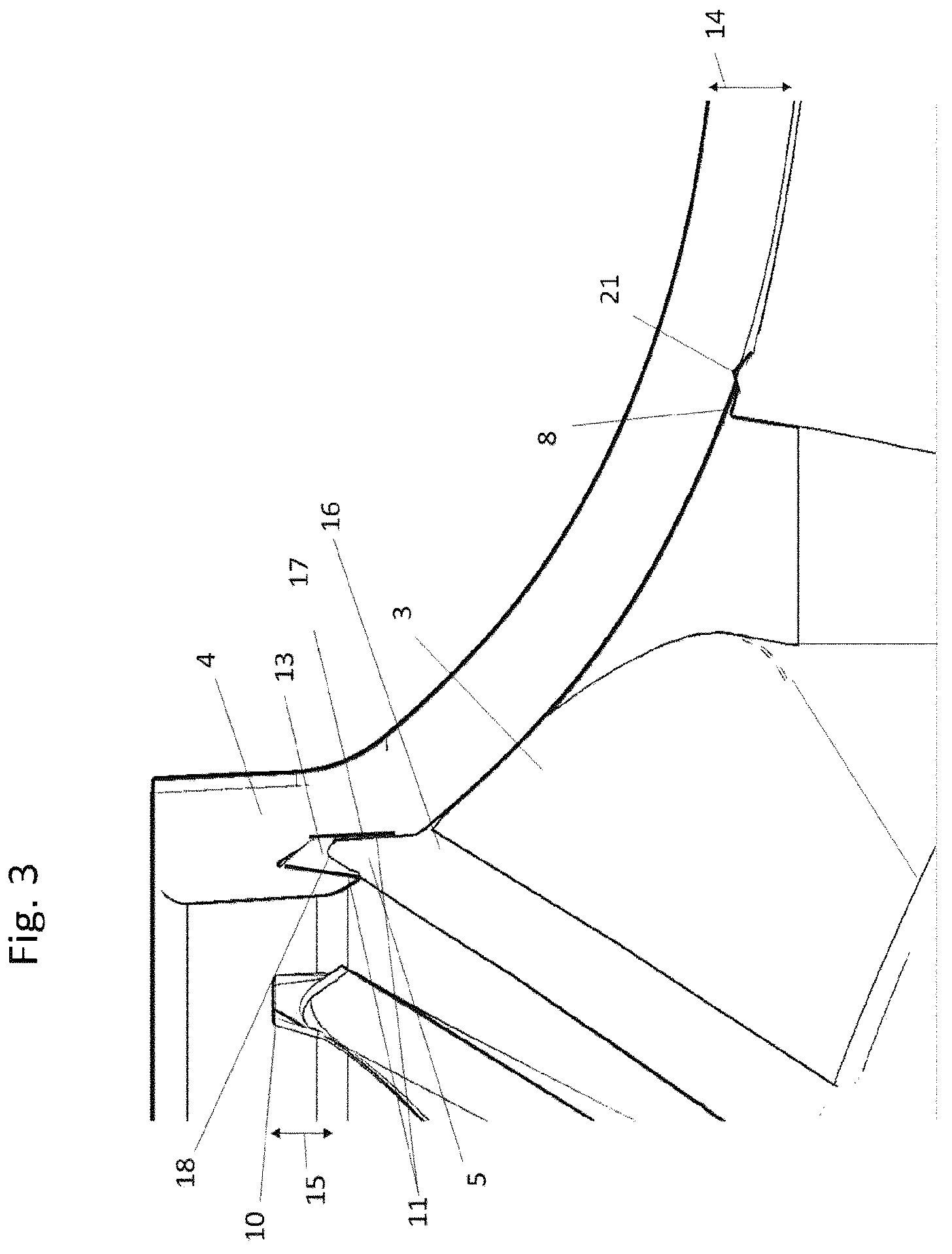 Patent US12590588 Figure 3 – Impeller having a toothing in the cover plate