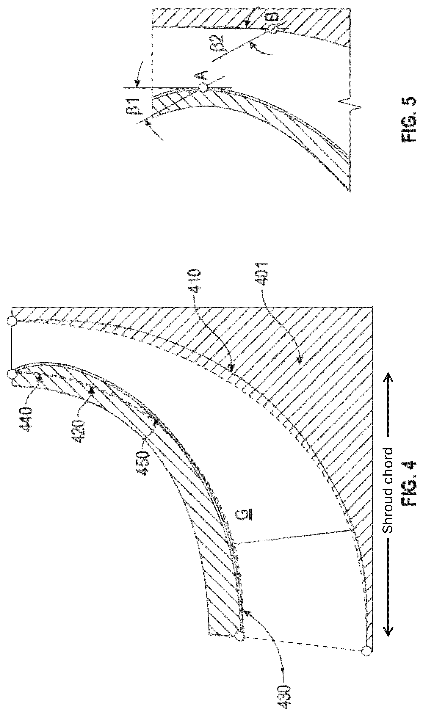 Patent US12590590 Figure 3 – Aircraft engine impeller with exducer shroud forward sweep