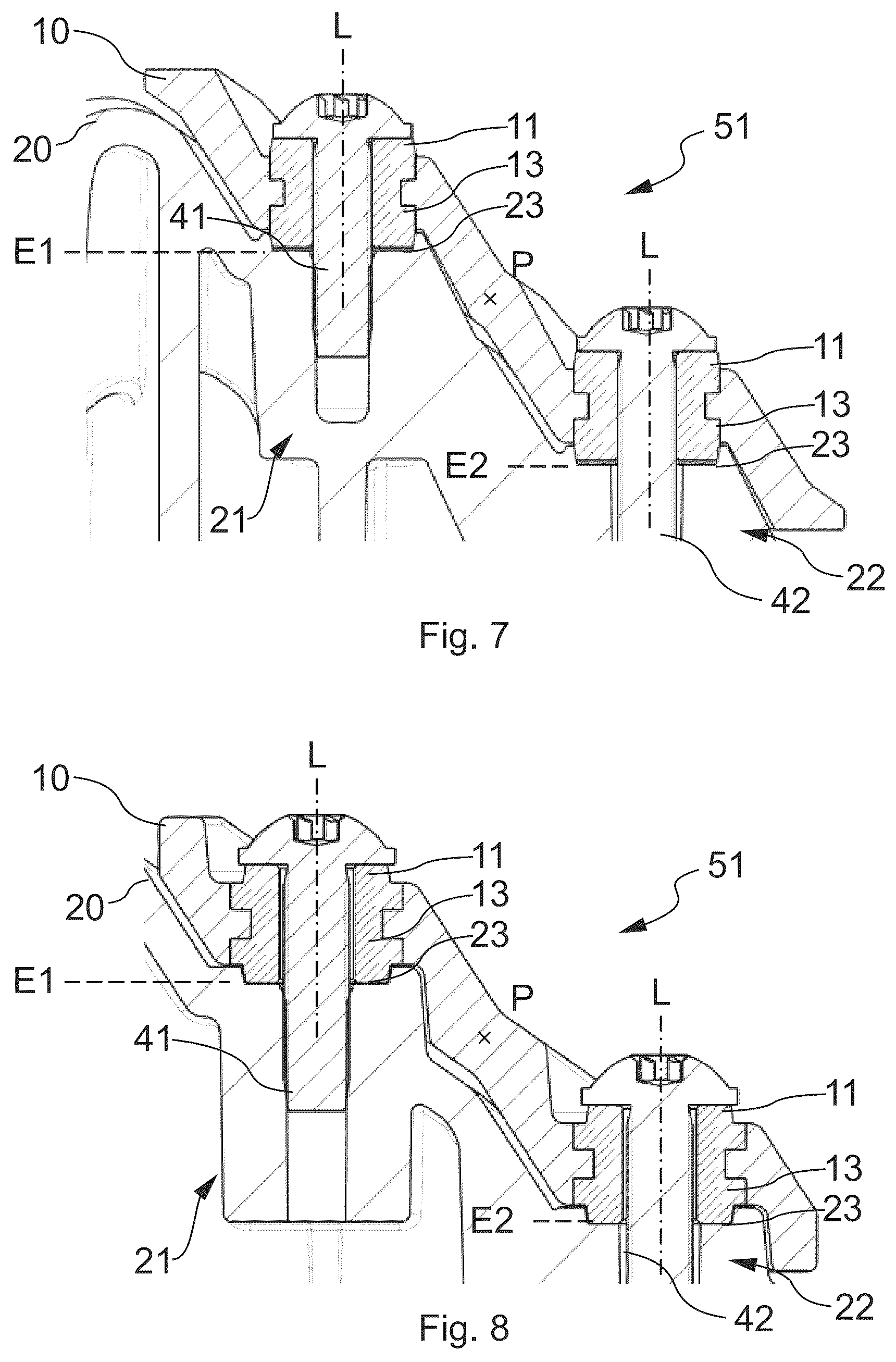 Patent US12590591 Figure 5 – Multipart fan wheel with a fan wheel hub and a plurality of fan wheel blades formed separately therefrom
