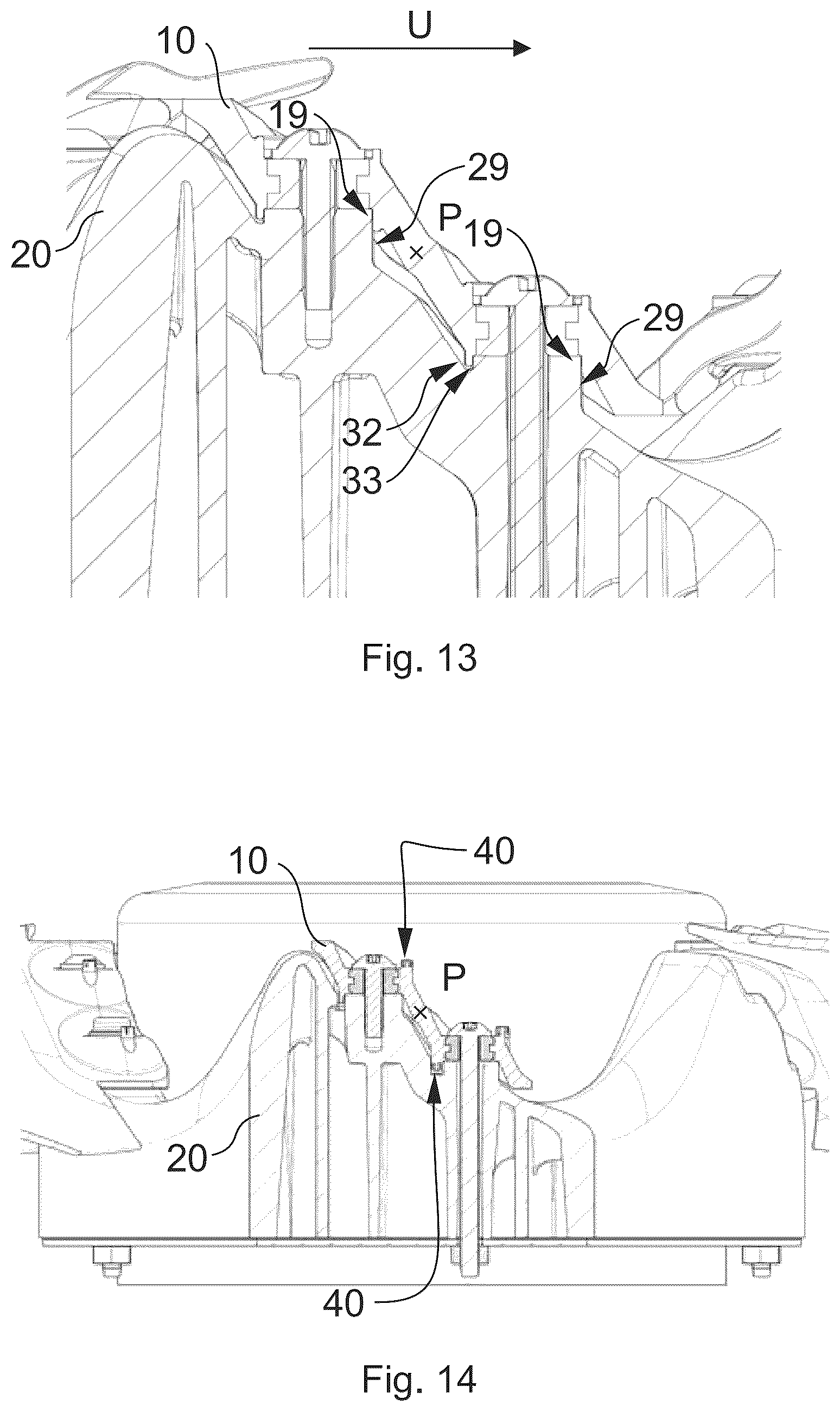 Patent US12590591 Figure 8 – Multipart fan wheel with a fan wheel hub and a plurality of fan wheel blades formed separately therefrom