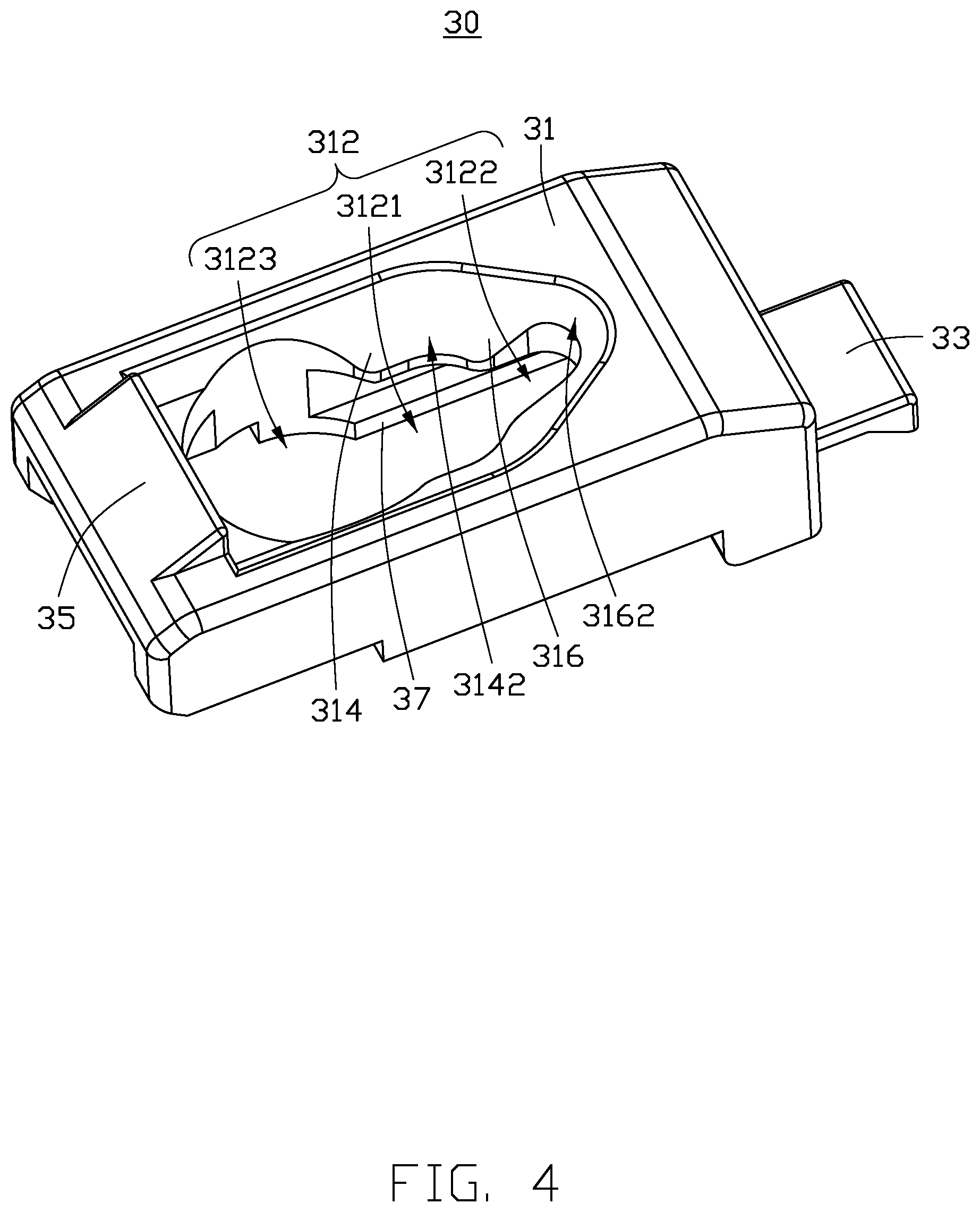 Patent US12590598 Figure 4 – Locking assembly