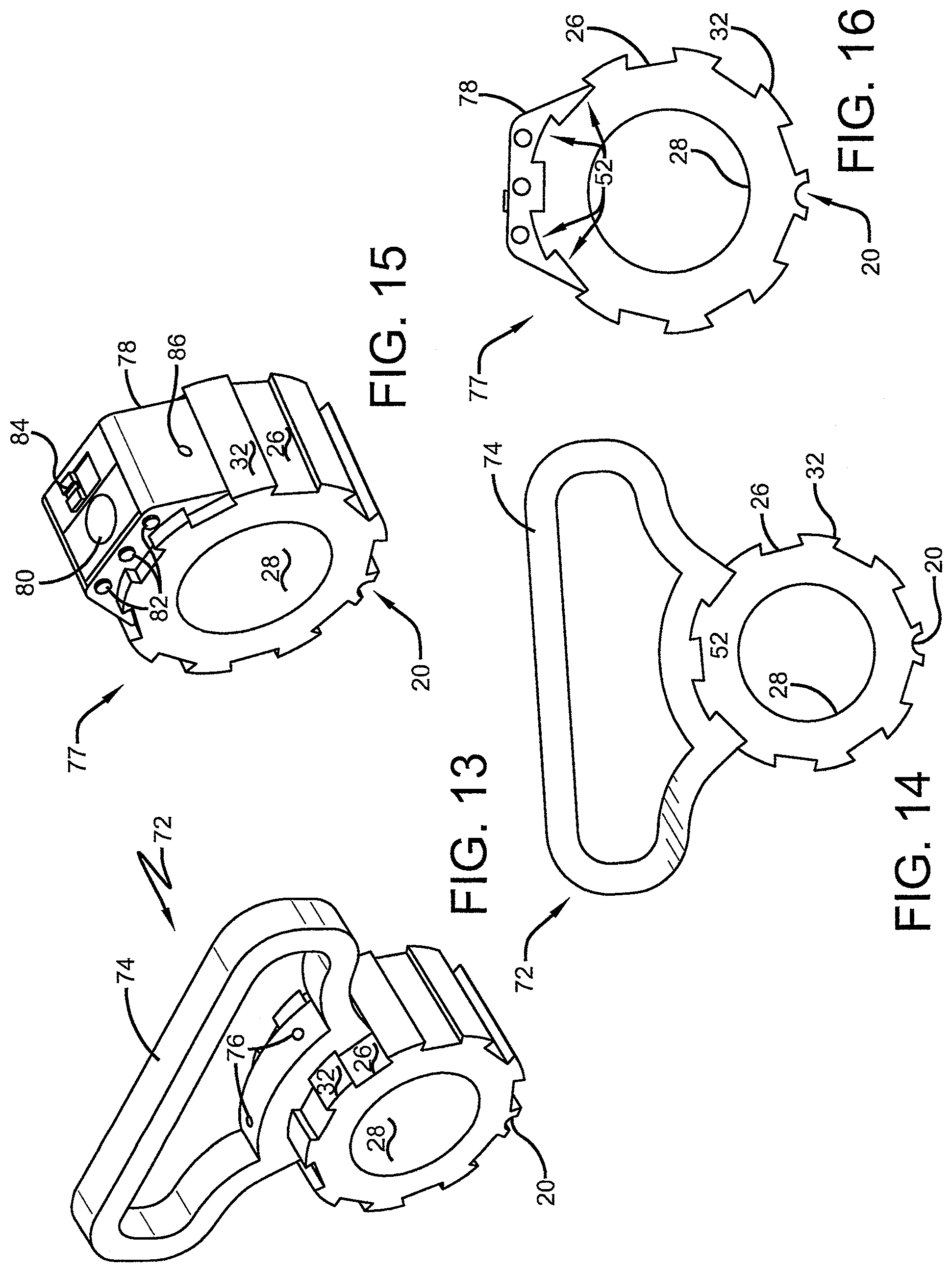 Patent US12590599 Figure 4 – Fire hose couplings and adapters