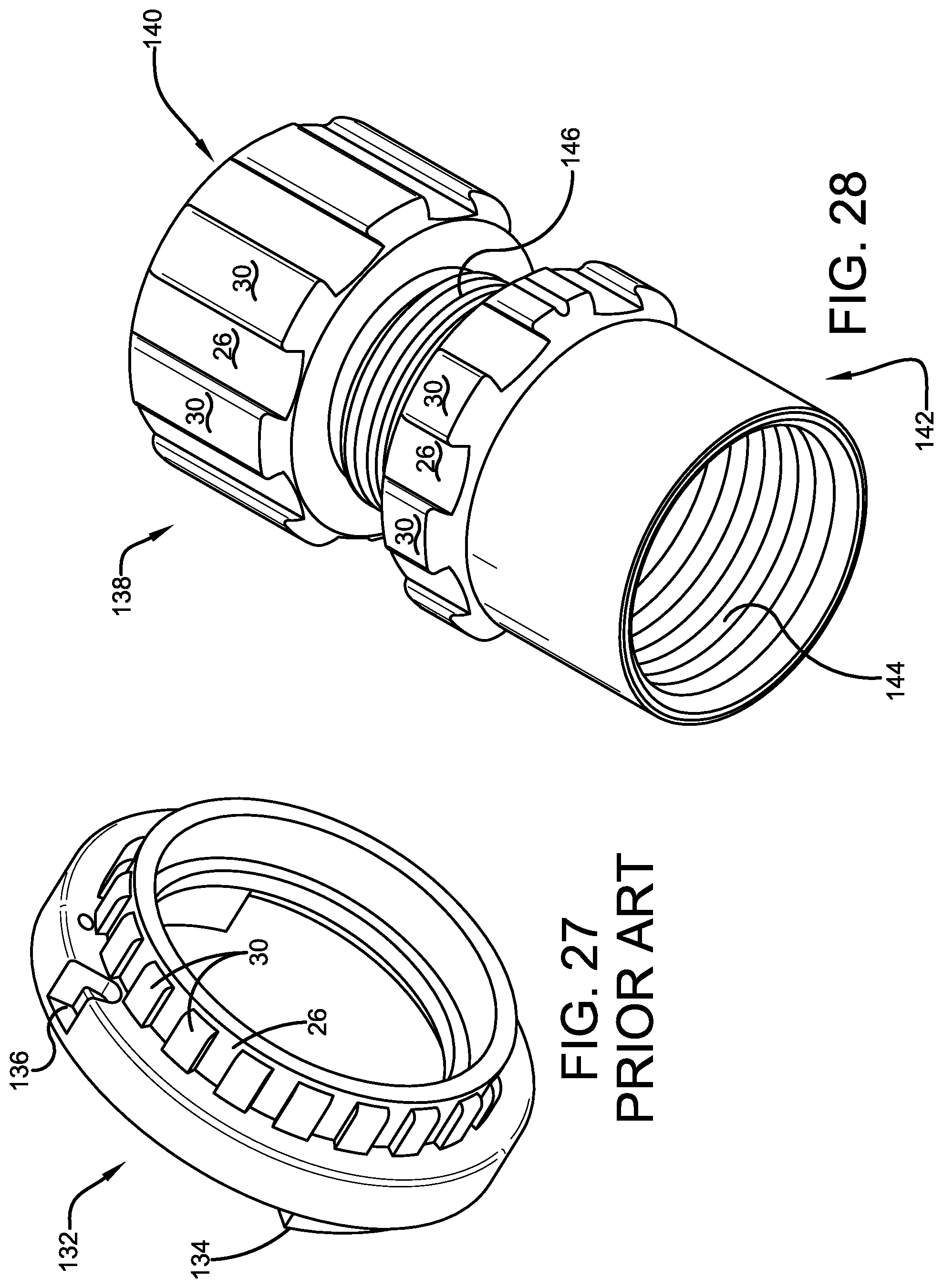 Patent US12590599 Figure 8 – Fire hose couplings and adapters