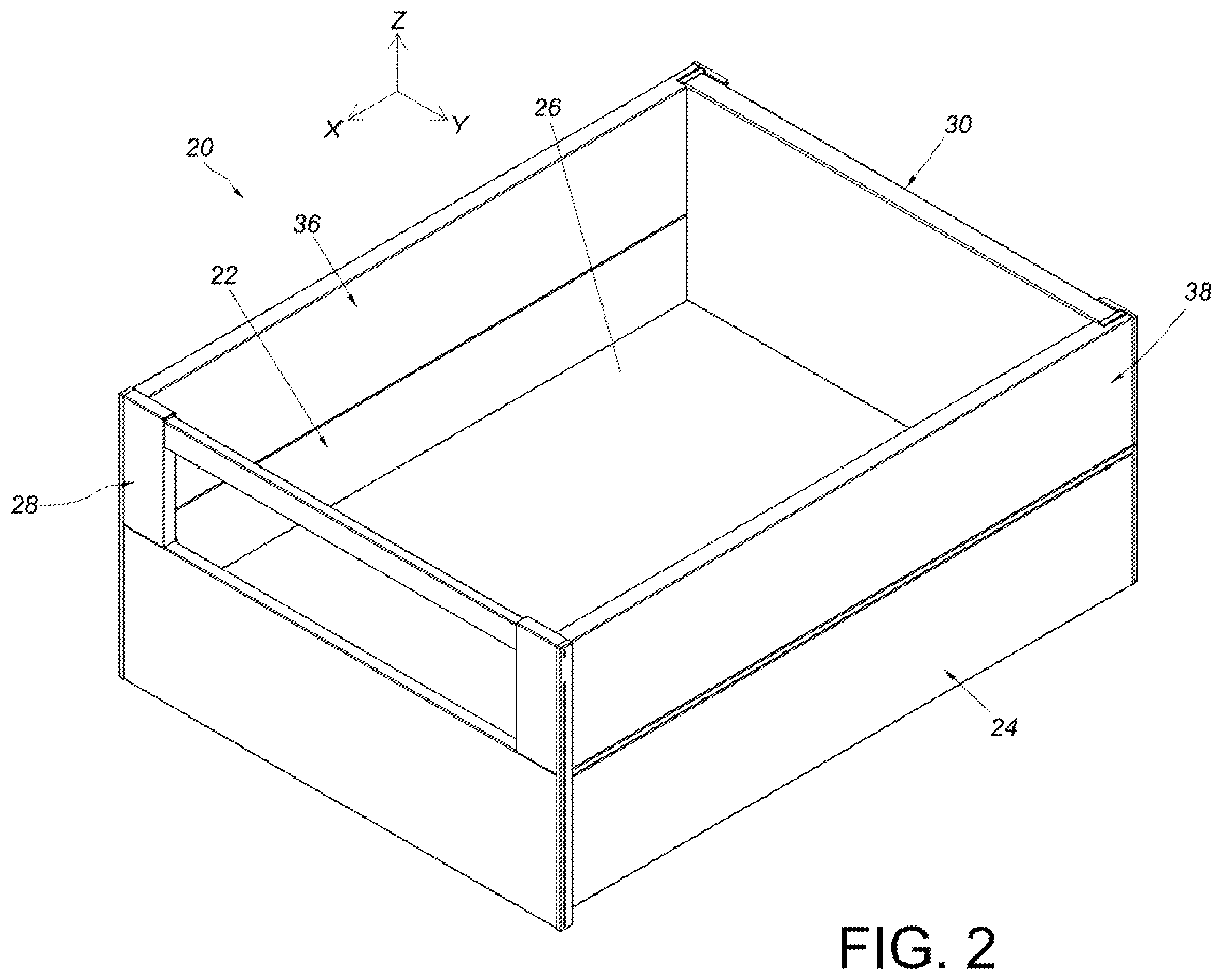 Patent US12590600 Figure 2 – Furniture and furniture part assembly thereof