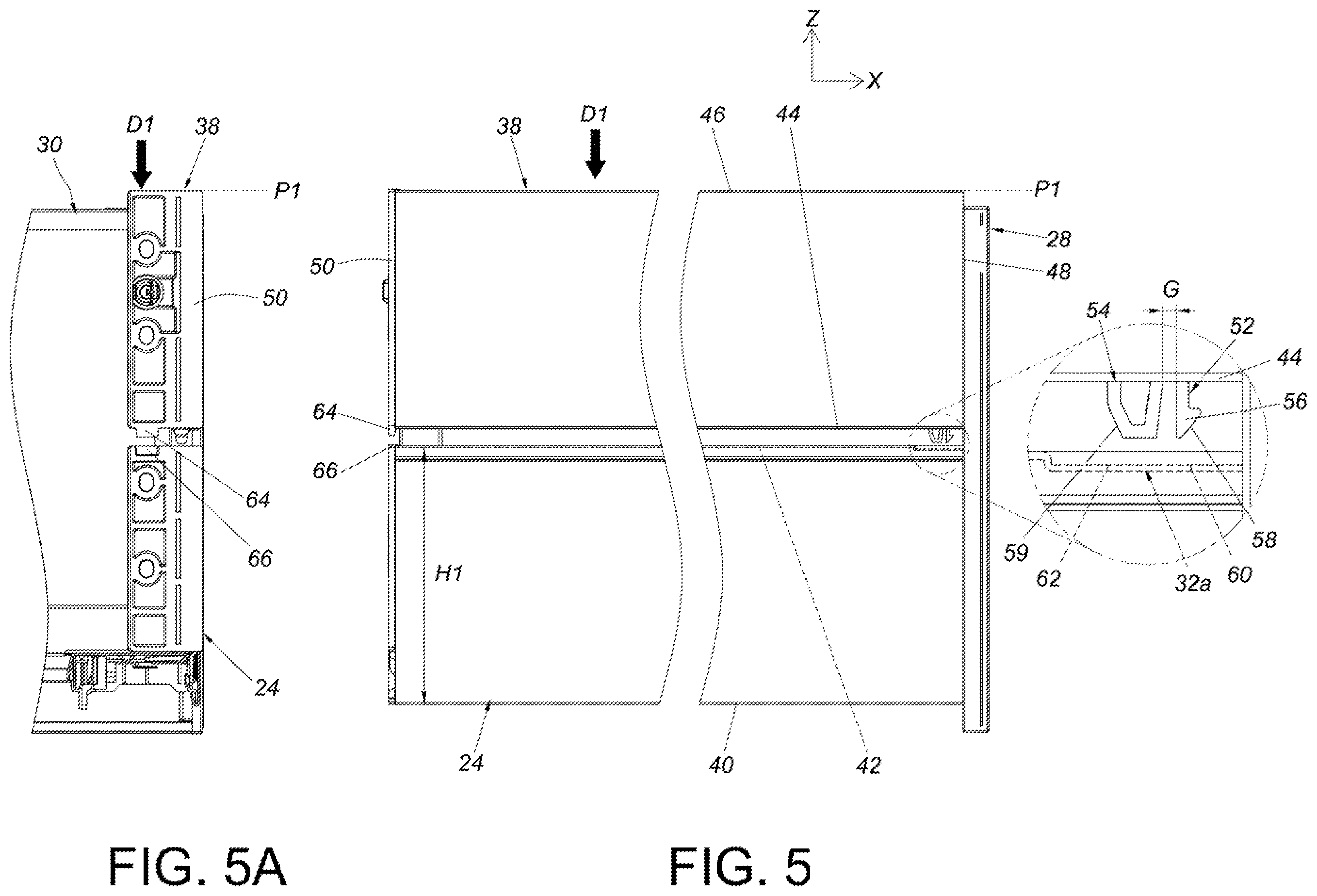 Patent US12590600 Figure 5 – Furniture and furniture part assembly thereof
