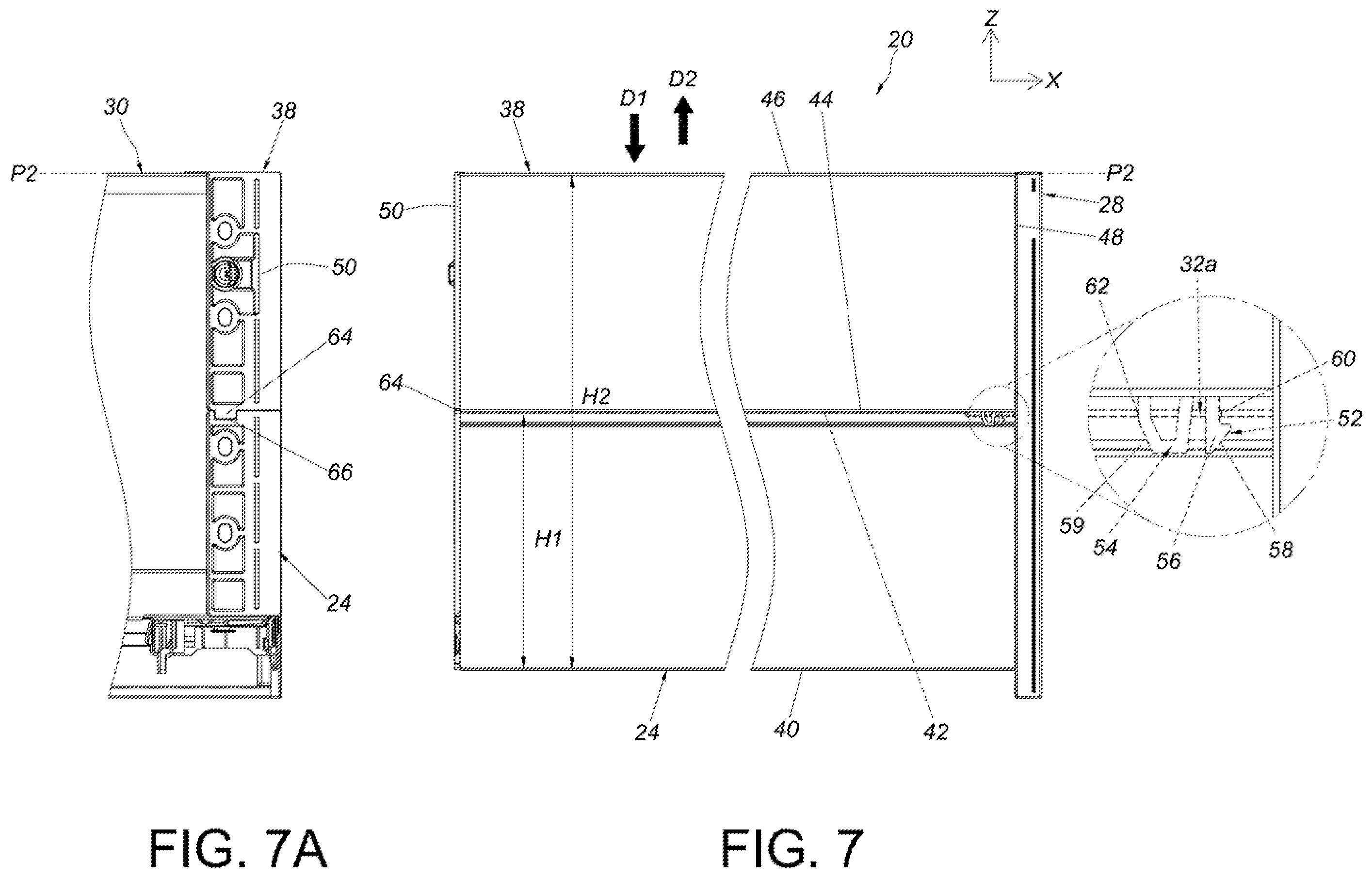 Patent US12590600 Figure 7 – Furniture and furniture part assembly thereof