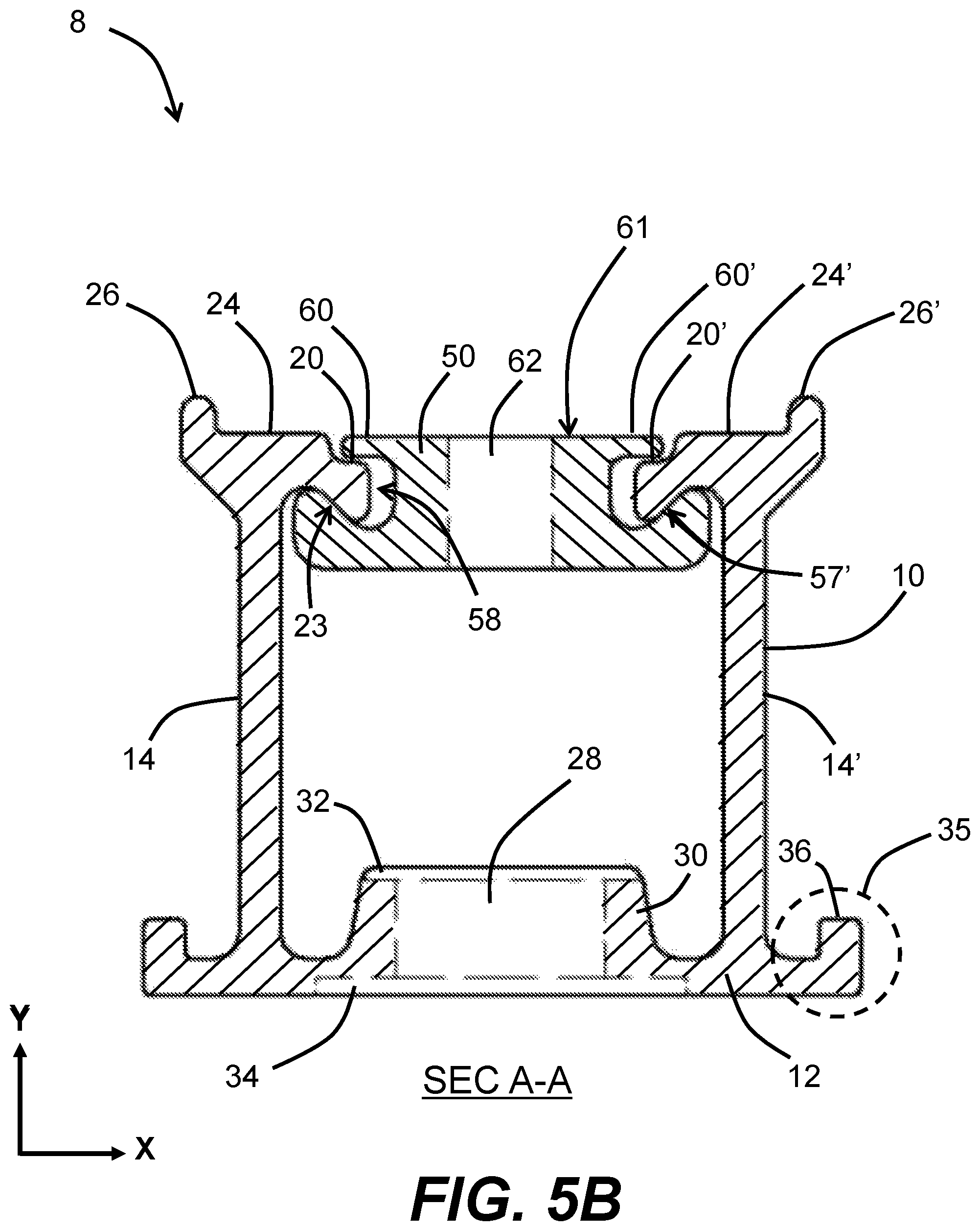 Patent US12590602 Figure 6 – Trim attachment assembly for mounting solar panel equipment
