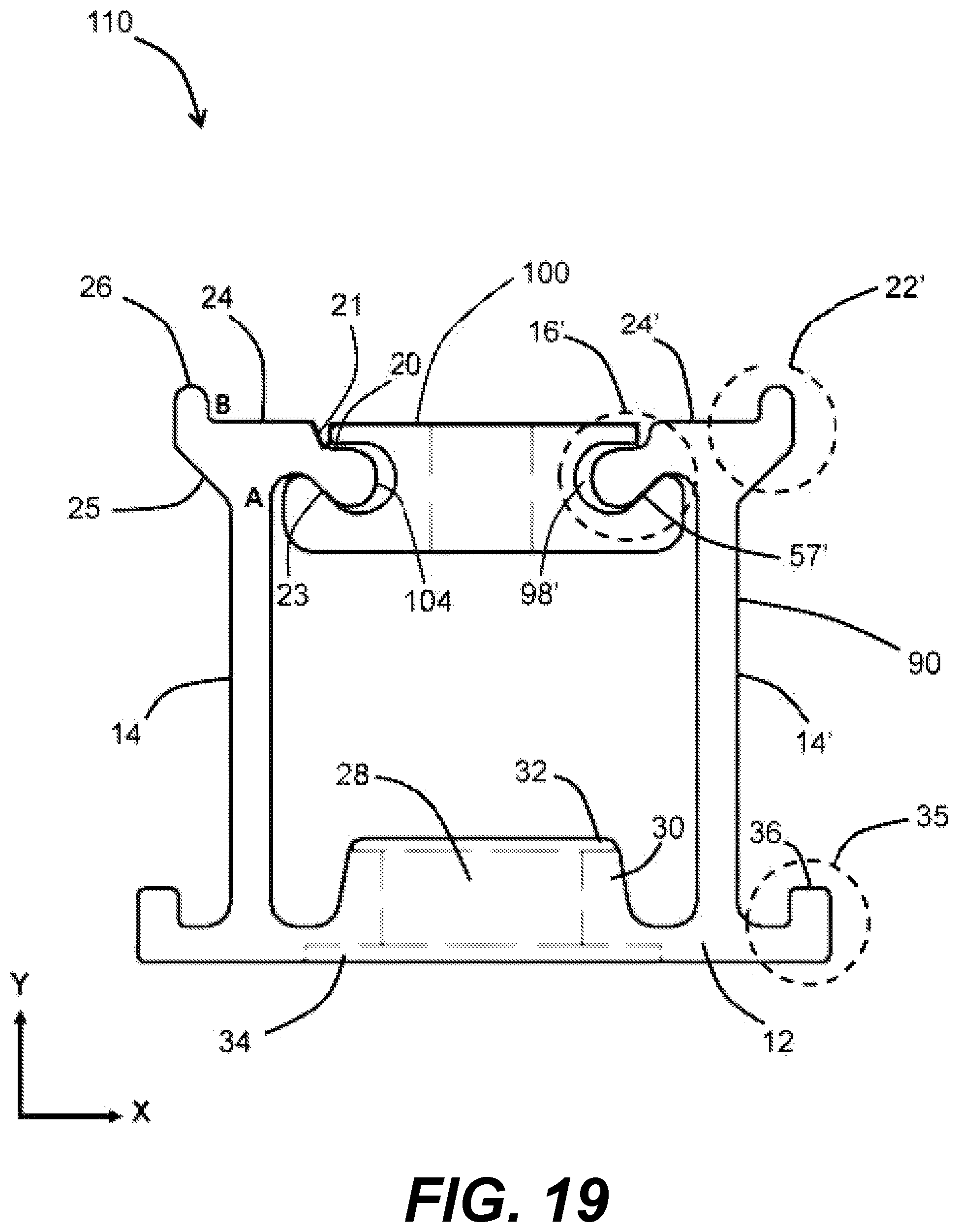 Patent US12590602 Figure 20 – Trim attachment assembly for mounting solar panel equipment