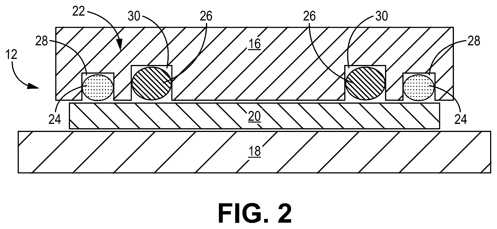 Patent US12590603 Figure 2 – Journal bearing hybrid dampening for increased temperature range