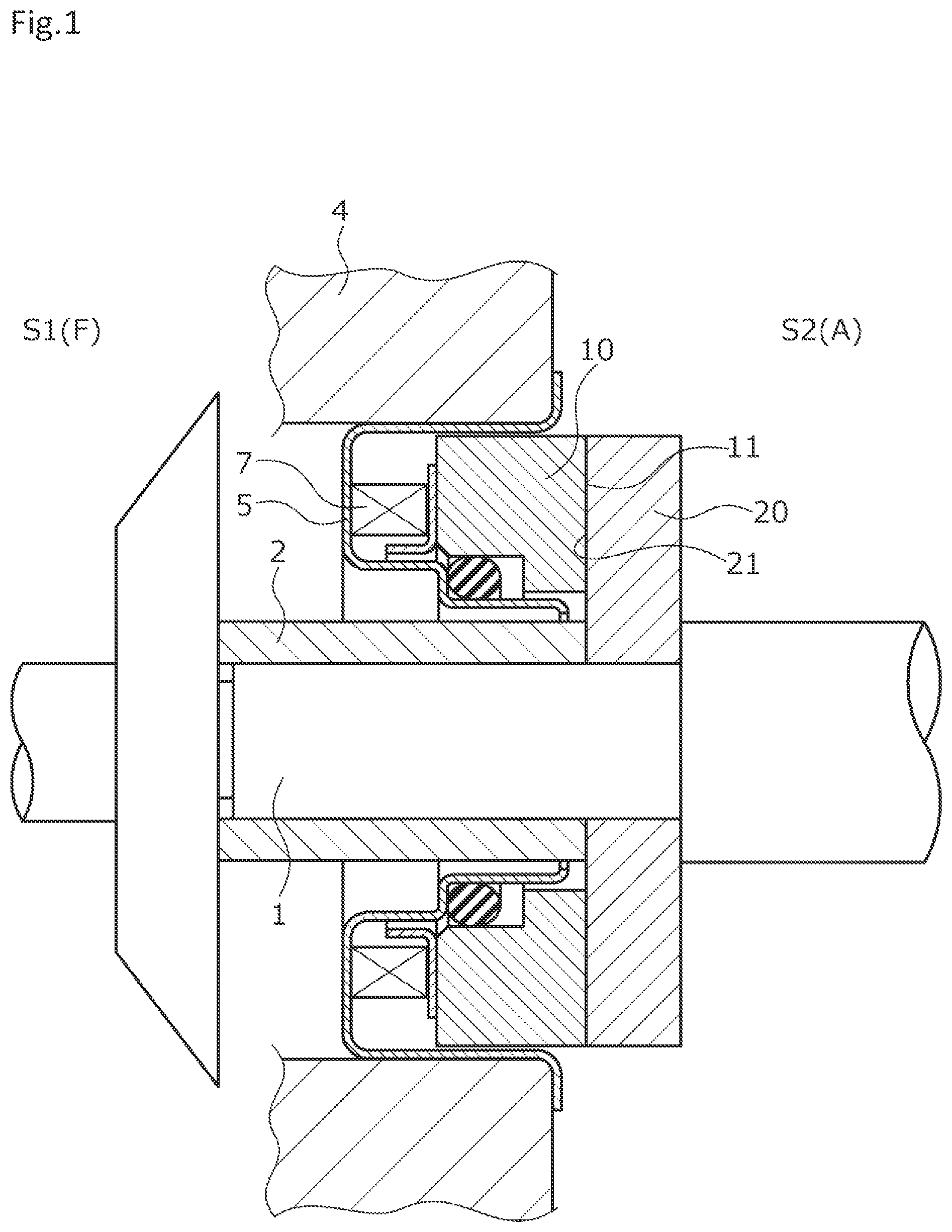 Patent US12590604 Figure 1 – Sliding component