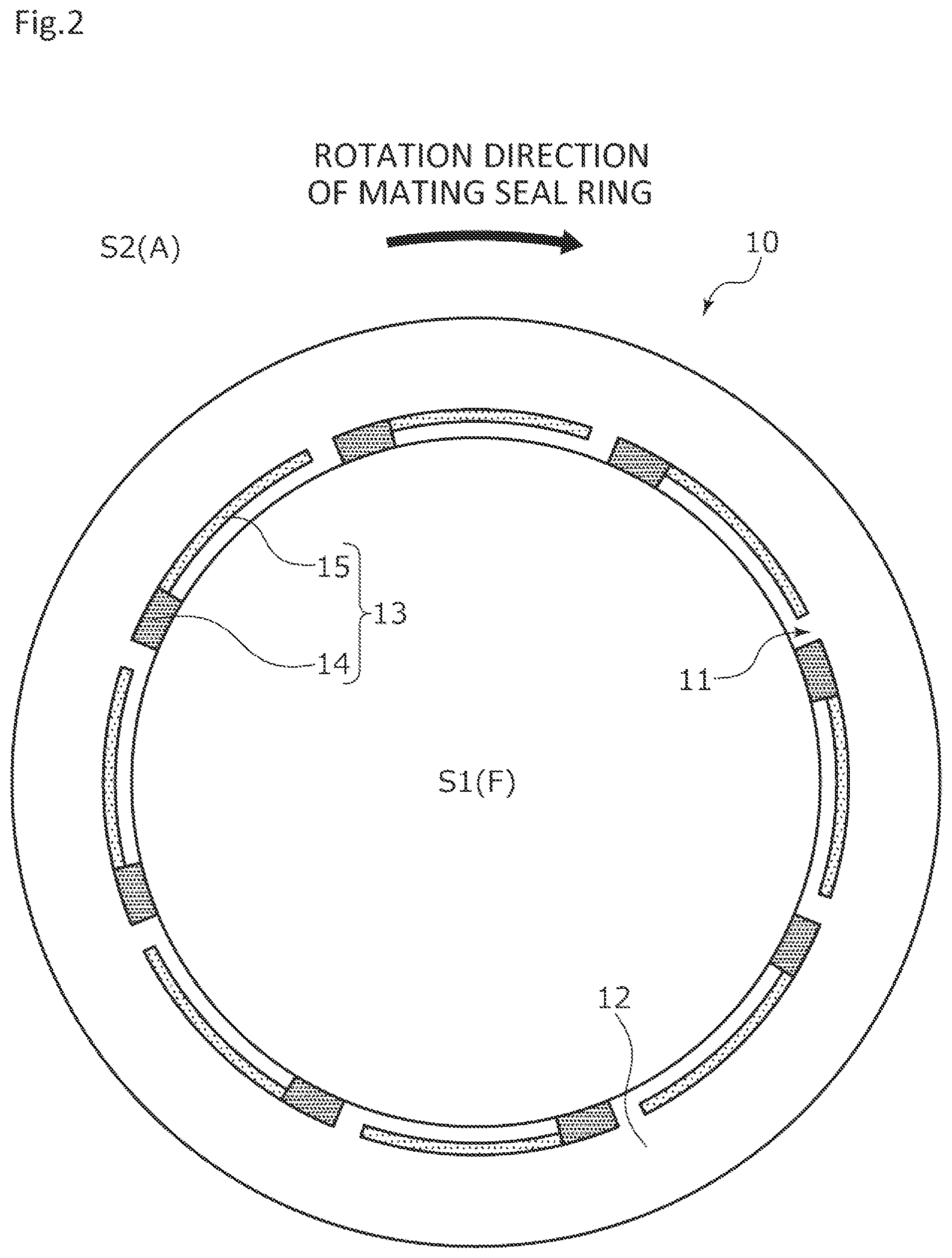Patent US12590604 Figure 2 – Sliding component