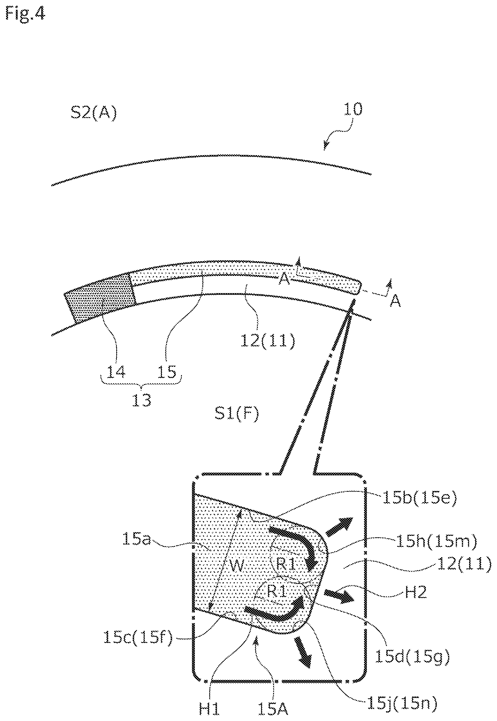 Patent US12590604 Figure 4 – Sliding component