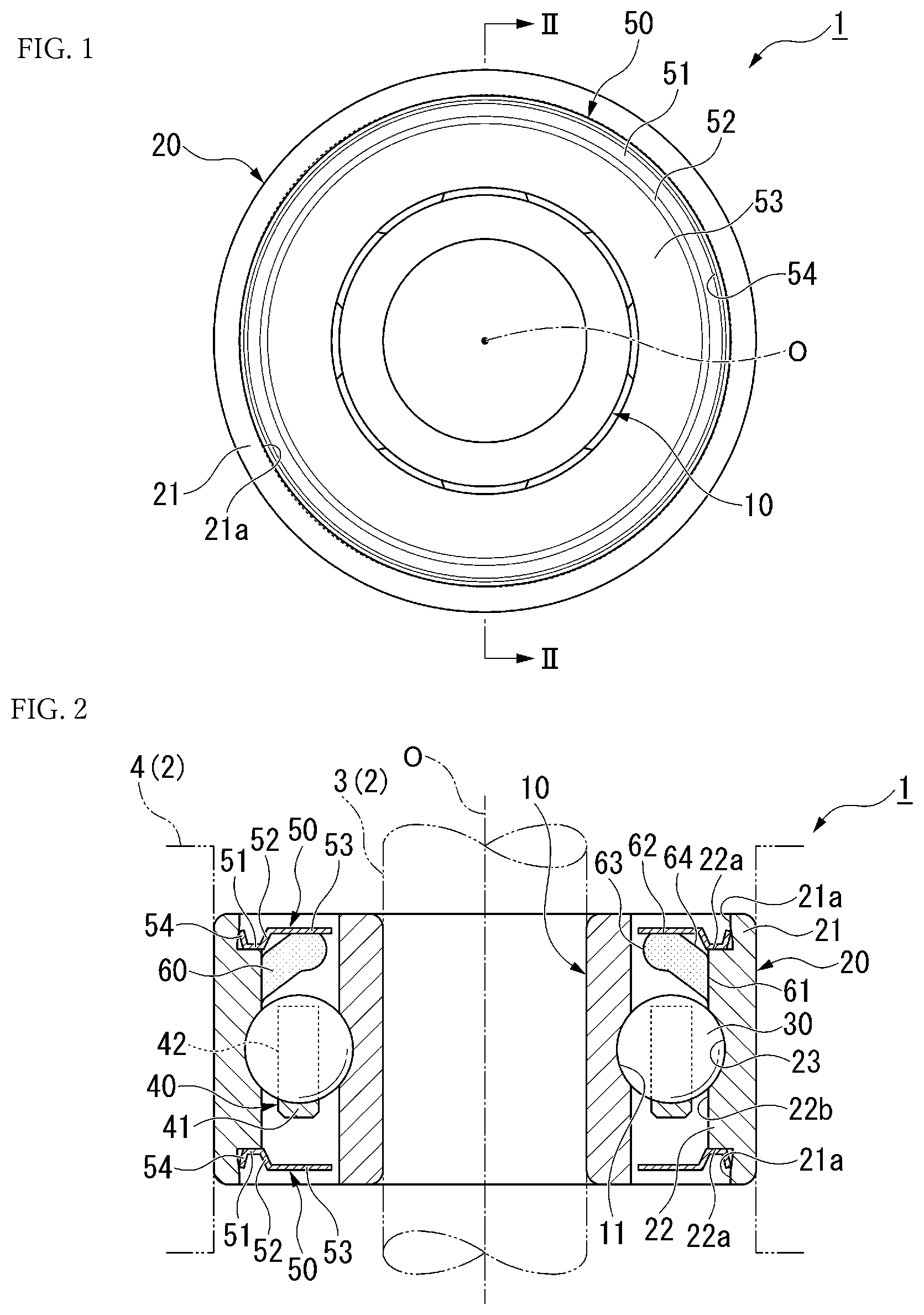 Patent US12590606 Figure 1 – Rolling bearing, rotation device, and method for manufacturing rolling bearing