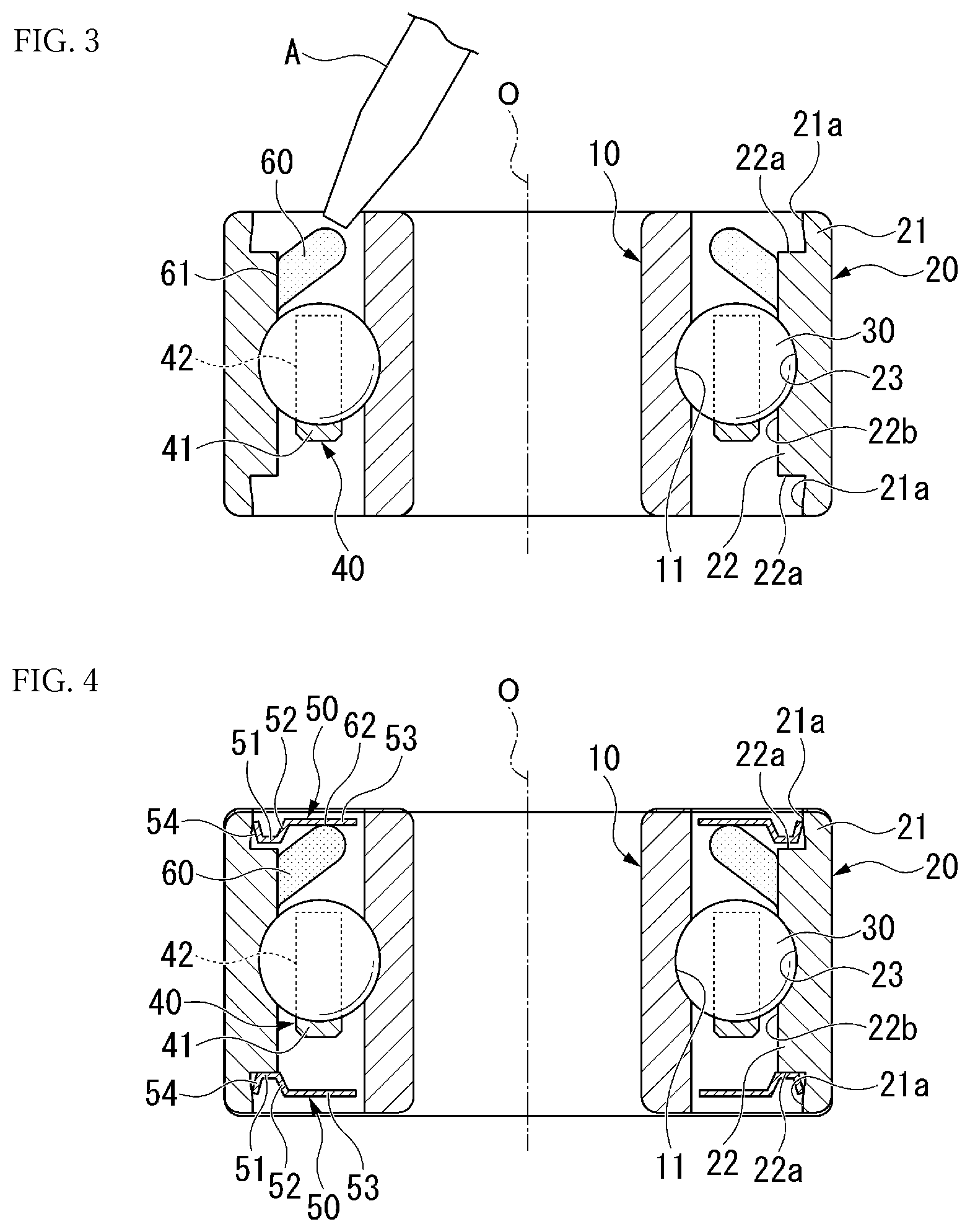 Patent US12590606 Figure 2 – Rolling bearing, rotation device, and method for manufacturing rolling bearing