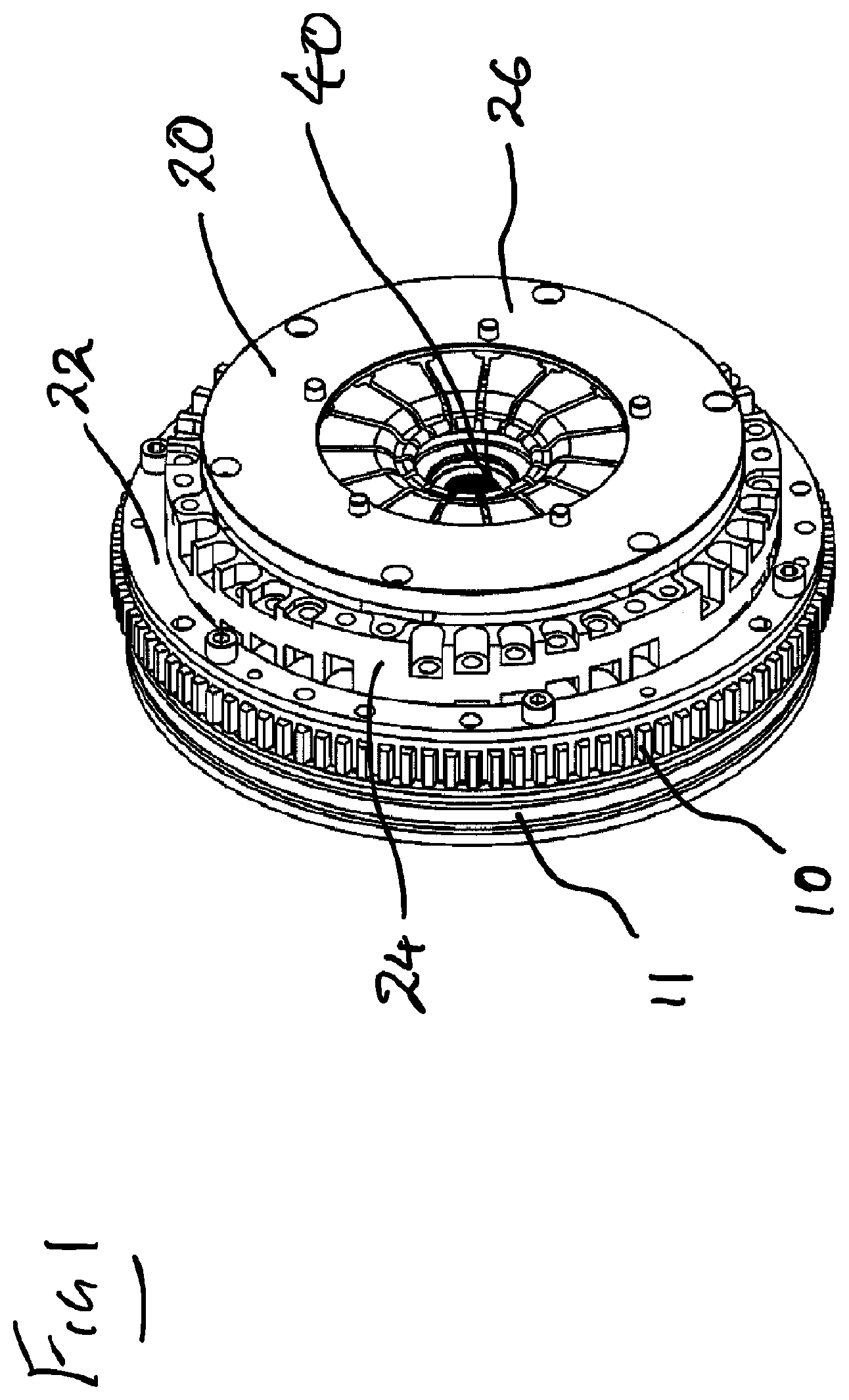 Patent US12590609 Figure 1 – Clutch assembly