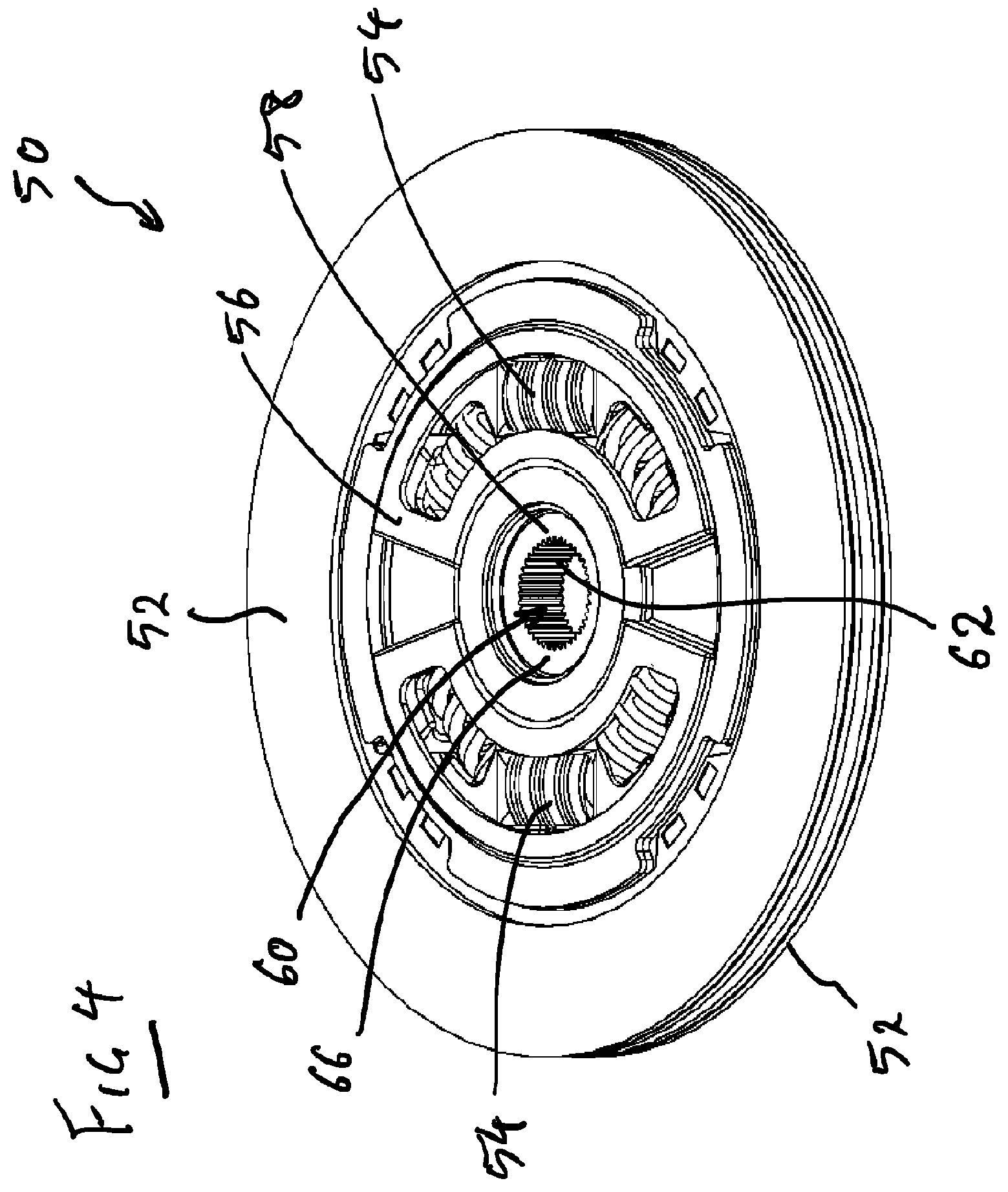 Patent US12590609 Figure 4 – Clutch assembly