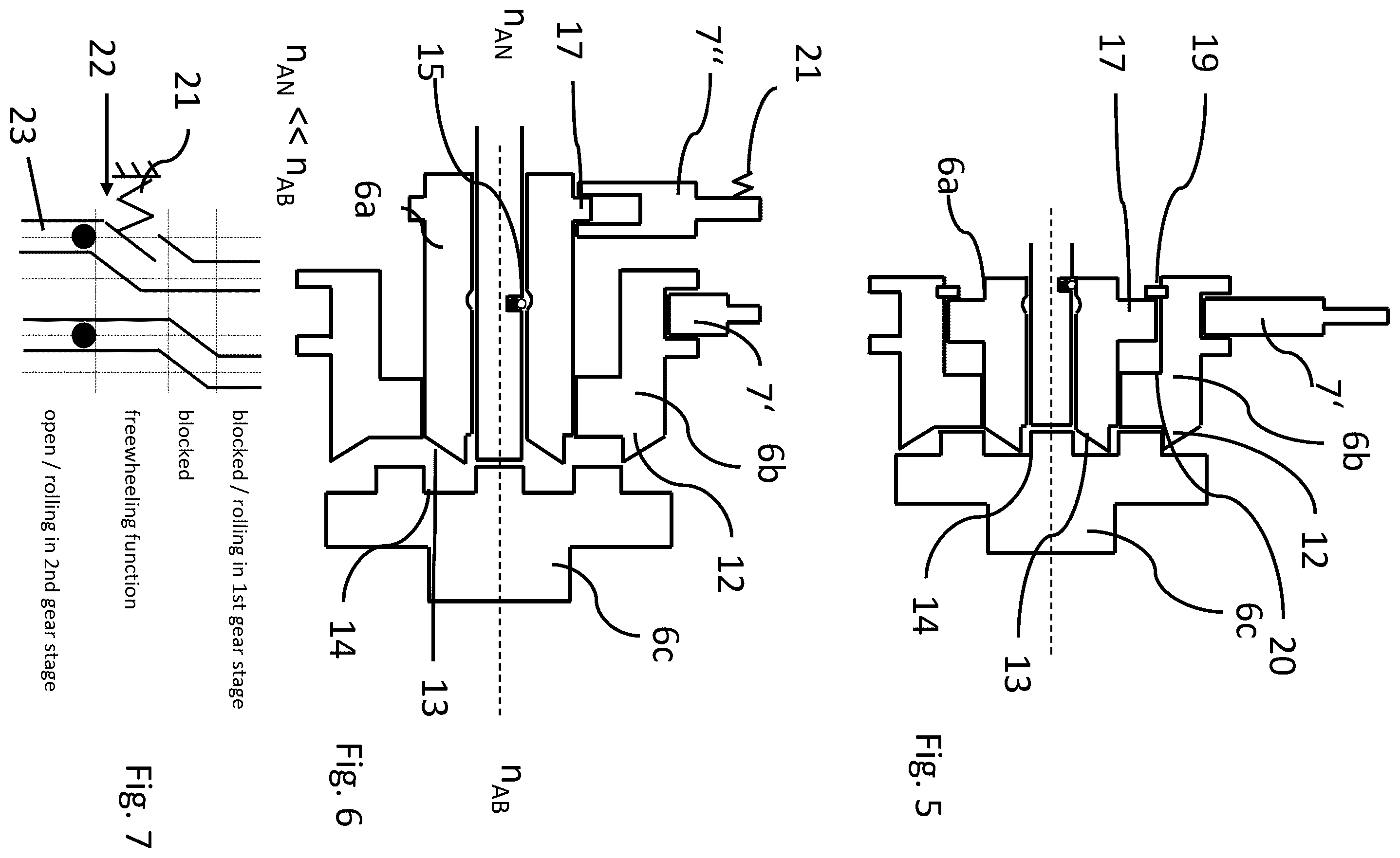 Patent US12590610 Figure 3 – Jaw clutch having a freewheeling function, and drive assembly