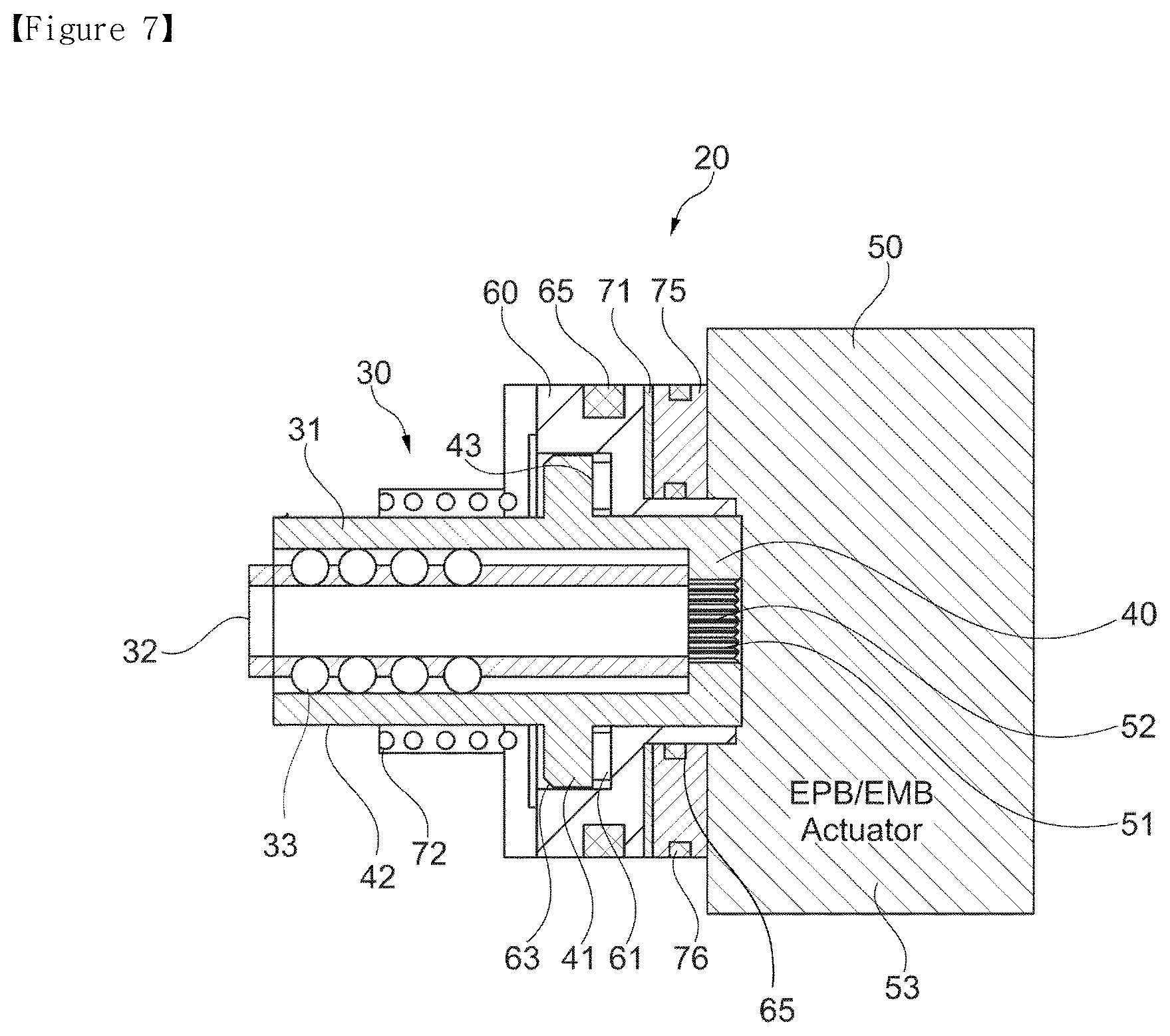 Patent US12590611 Figure 7 – System for providing a brake force