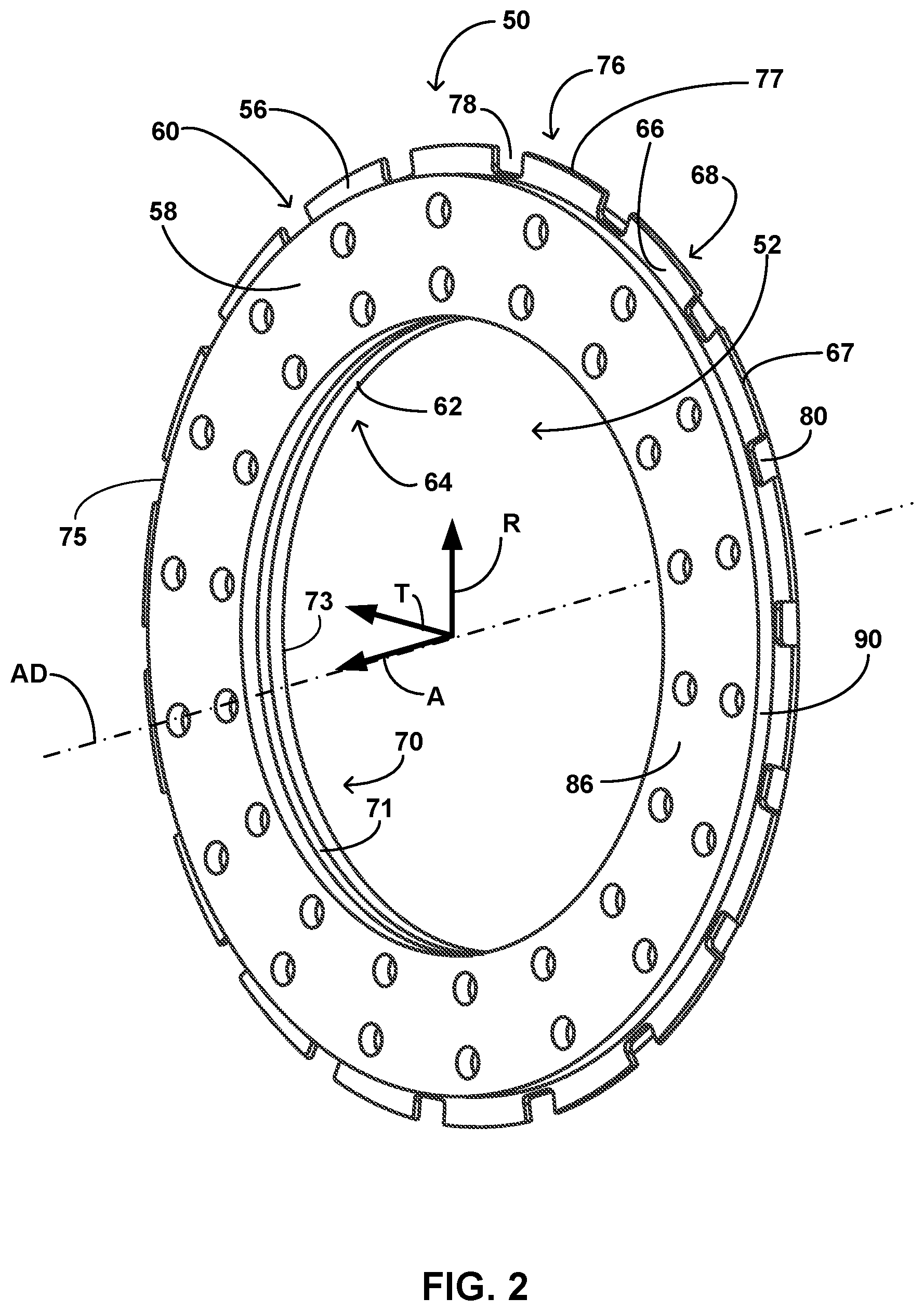 Patent US12590615 Figure 2 – Brake disc system