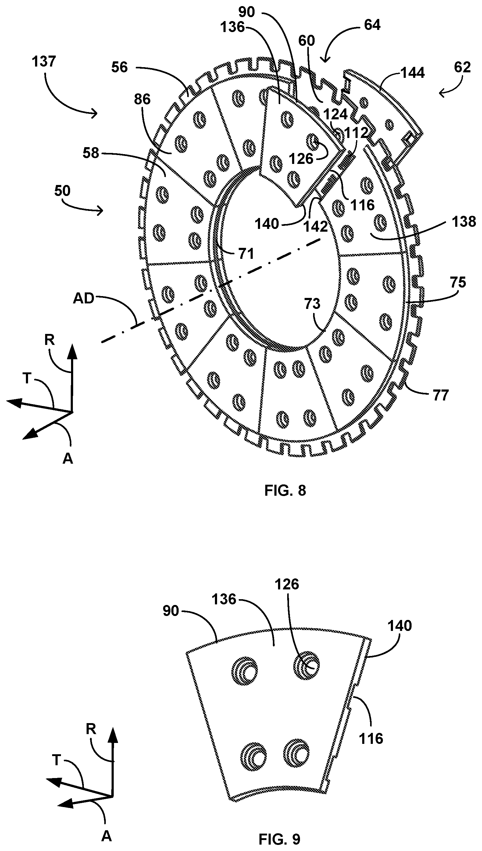 Patent US12590615 Figure 7 – Brake disc system