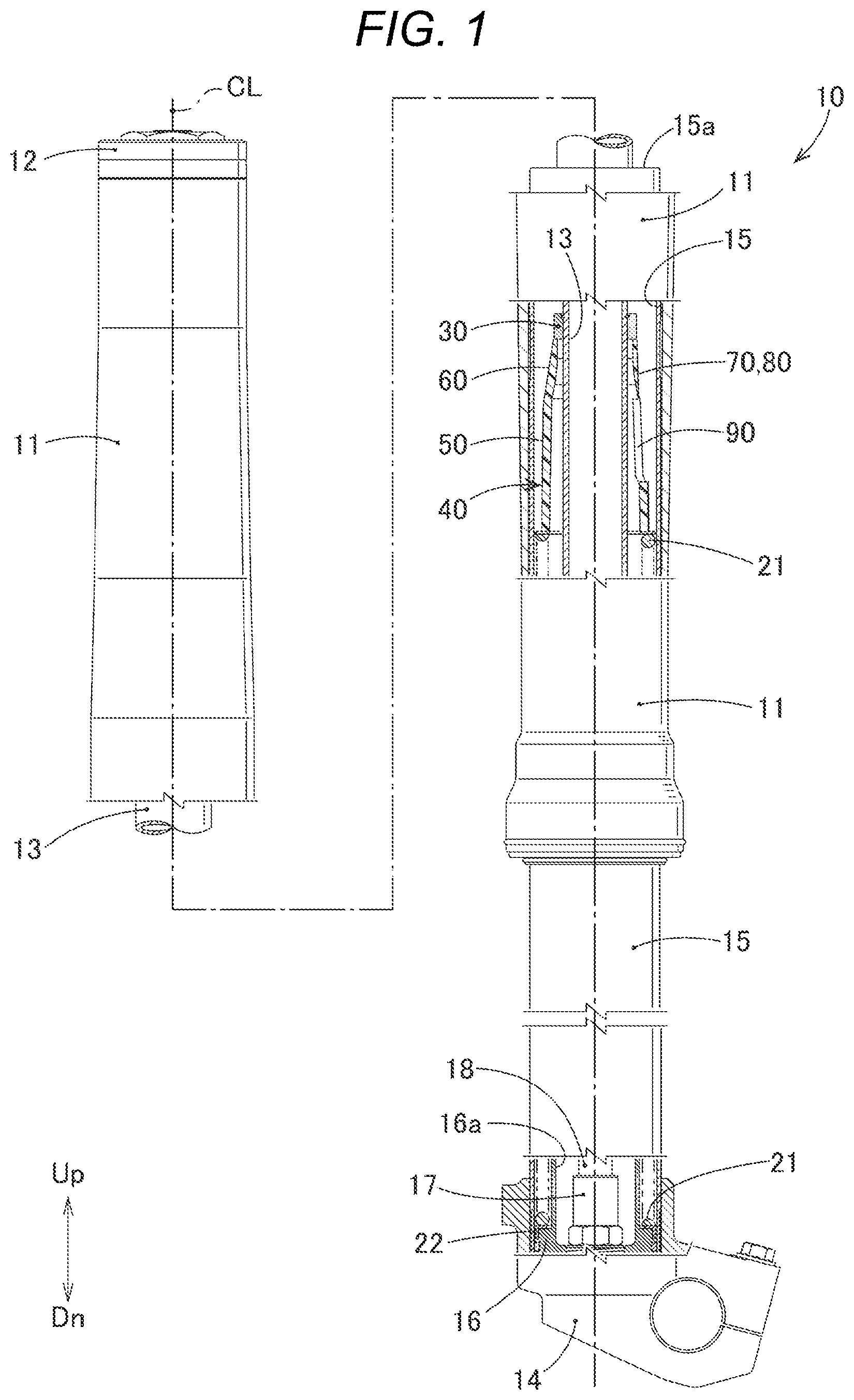 Patent US12590618 — Shock absorber and method of manufacturing the shock absorber — Figure 1