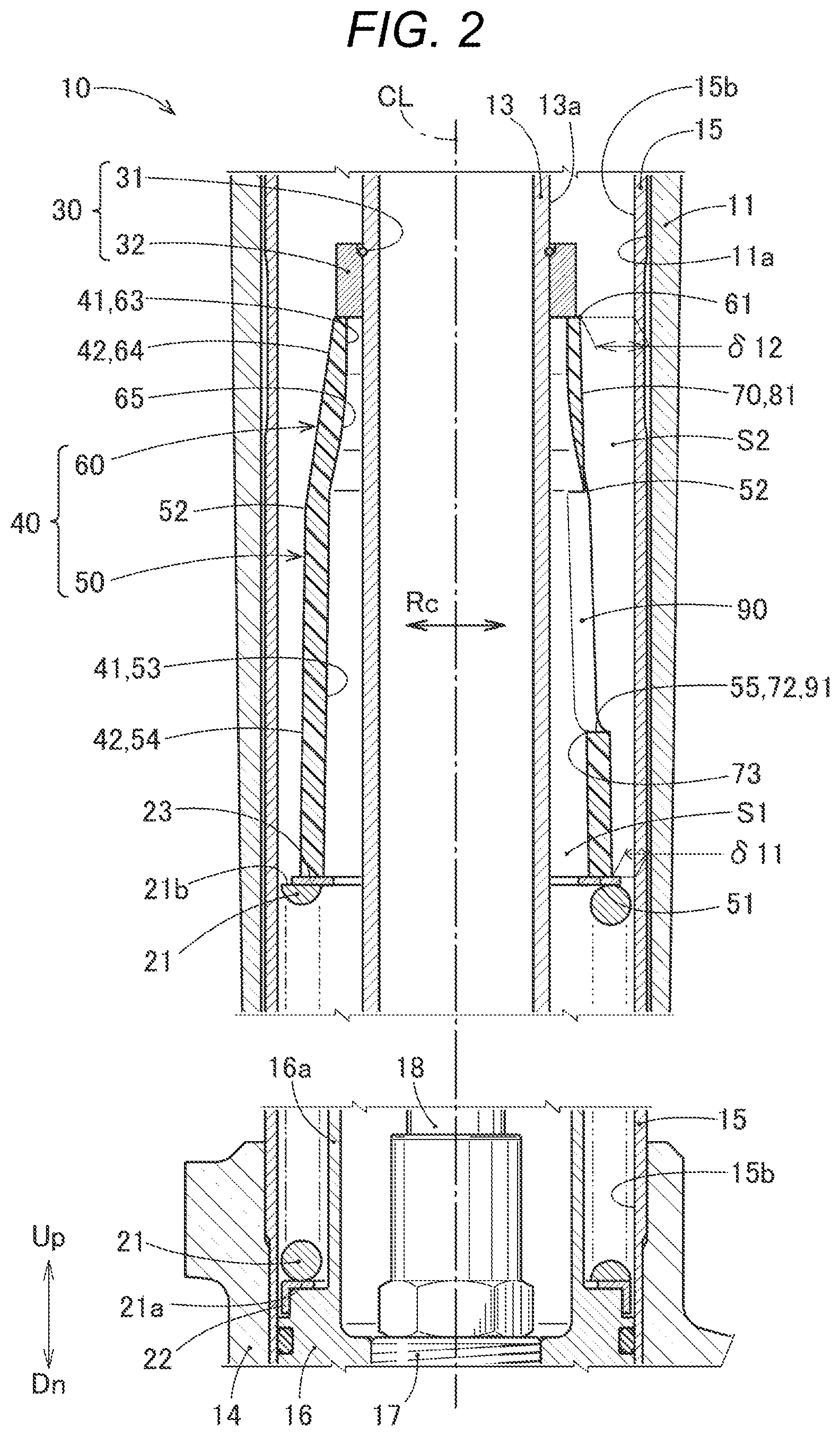 Patent US12590618 Figure 2 – Shock absorber and method of manufacturing the shock absorber