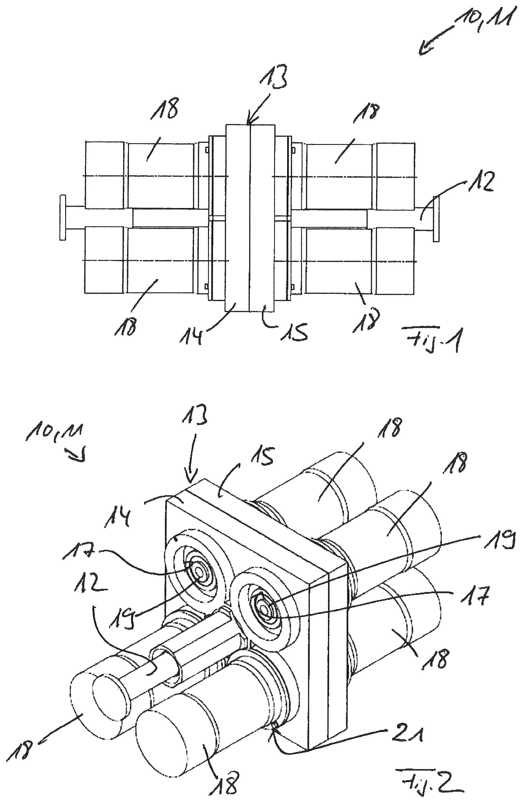 Patent US12590619 Figure 1 – Drive system with at least one drive unit, particularly for high speed applications and method for operating a drive system