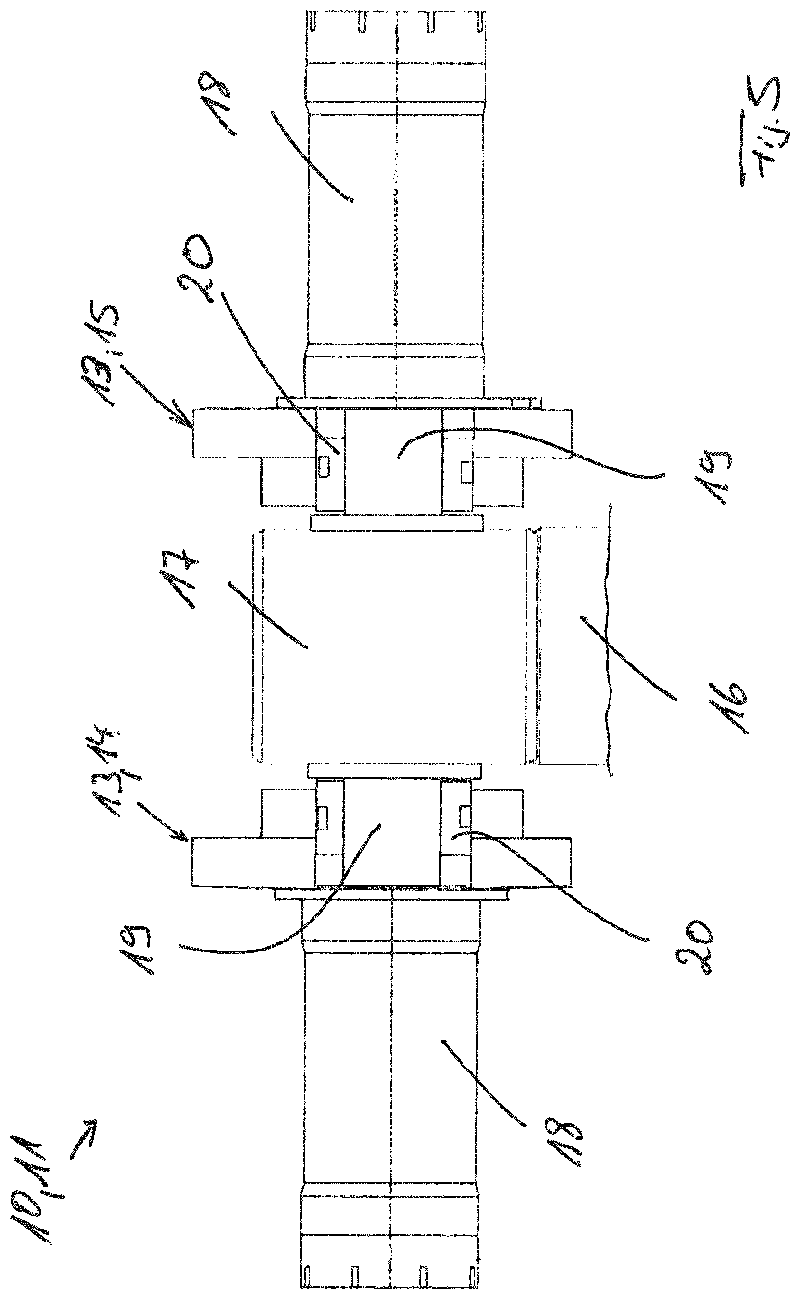 Patent US12590619 Figure 3 – Drive system with at least one drive unit, particularly for high speed applications and method for operating a drive system