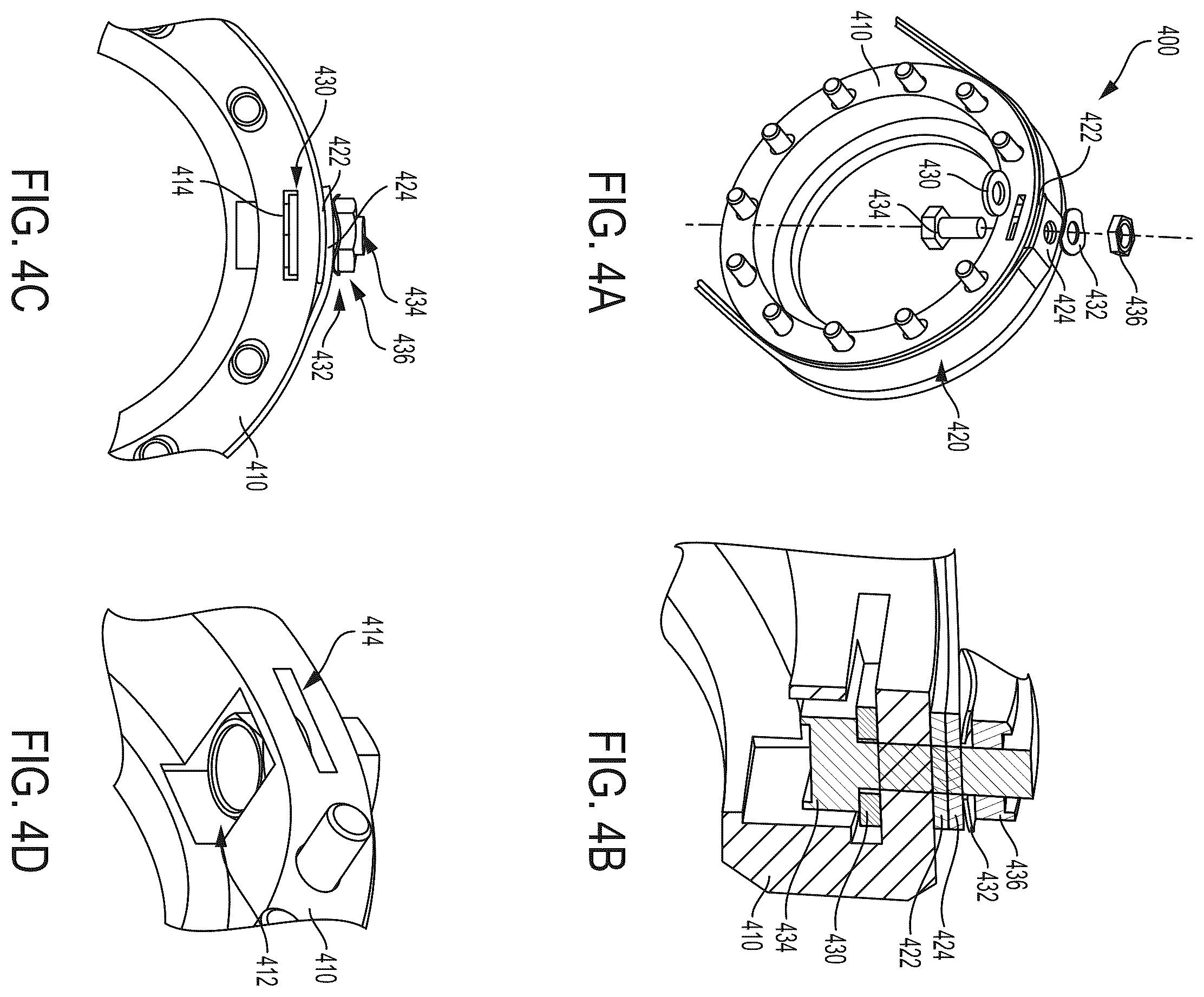 Patent US12590621 Figure 5 – Belt termination and tensioning in a pulley arrangement for a robotic arm